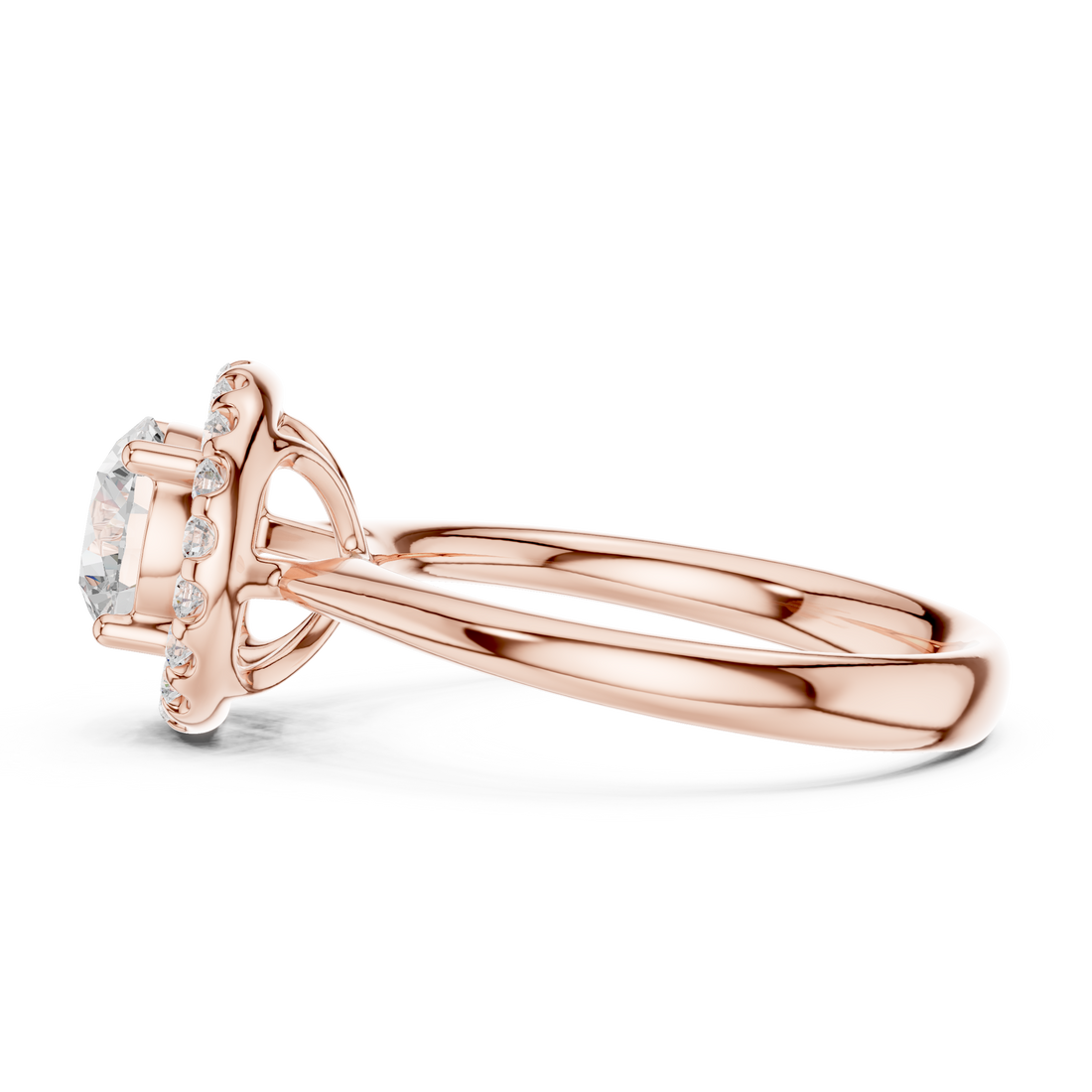 Designer baby ring with adjustable band and smooth edges.