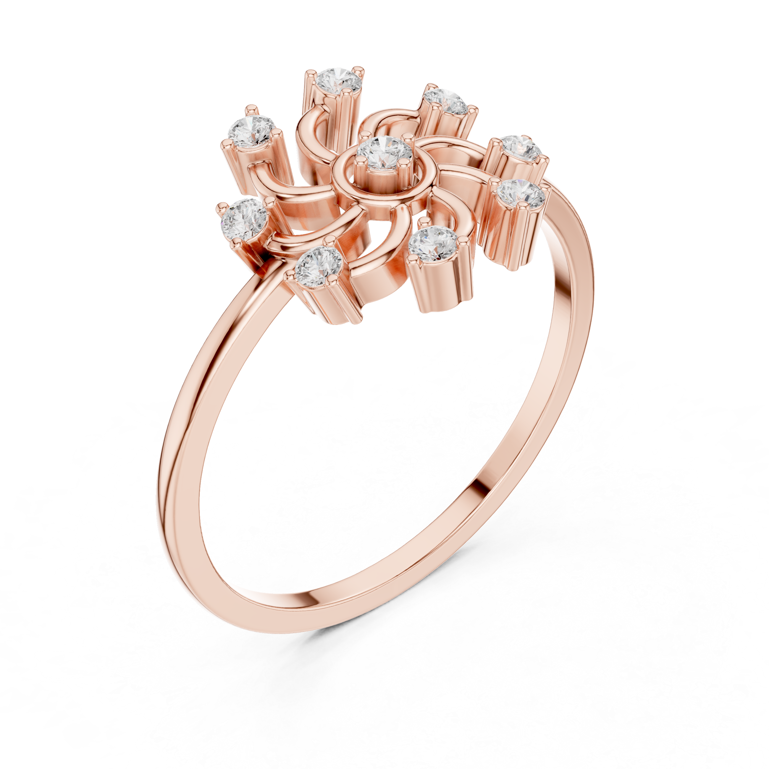 Stylish men's gold ring with bold structure and masculine polished finish.