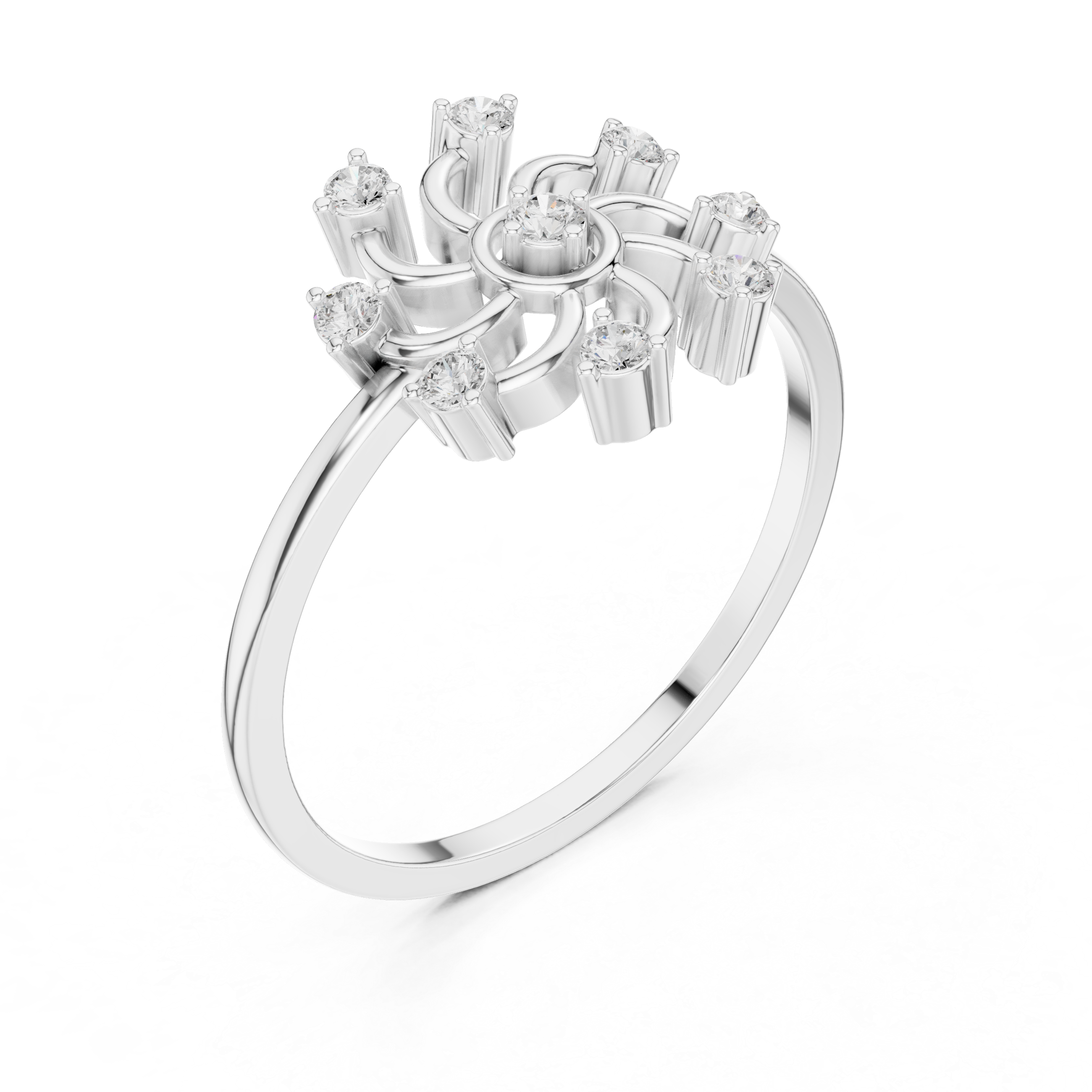Minimalist men's band ring with clean smooth edges and refined appearance.
