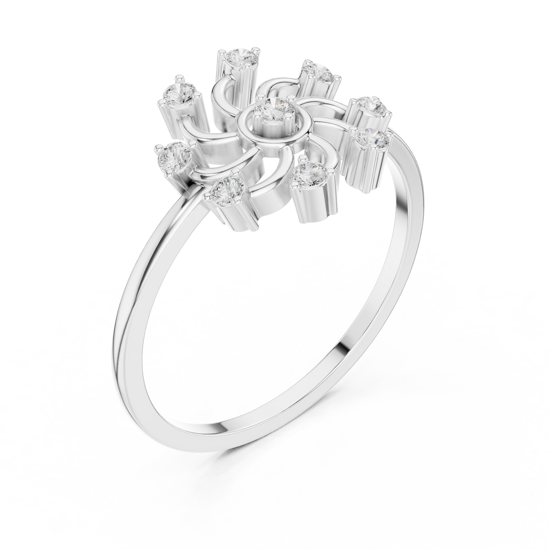 Minimalist men's band ring with clean smooth edges and refined appearance.