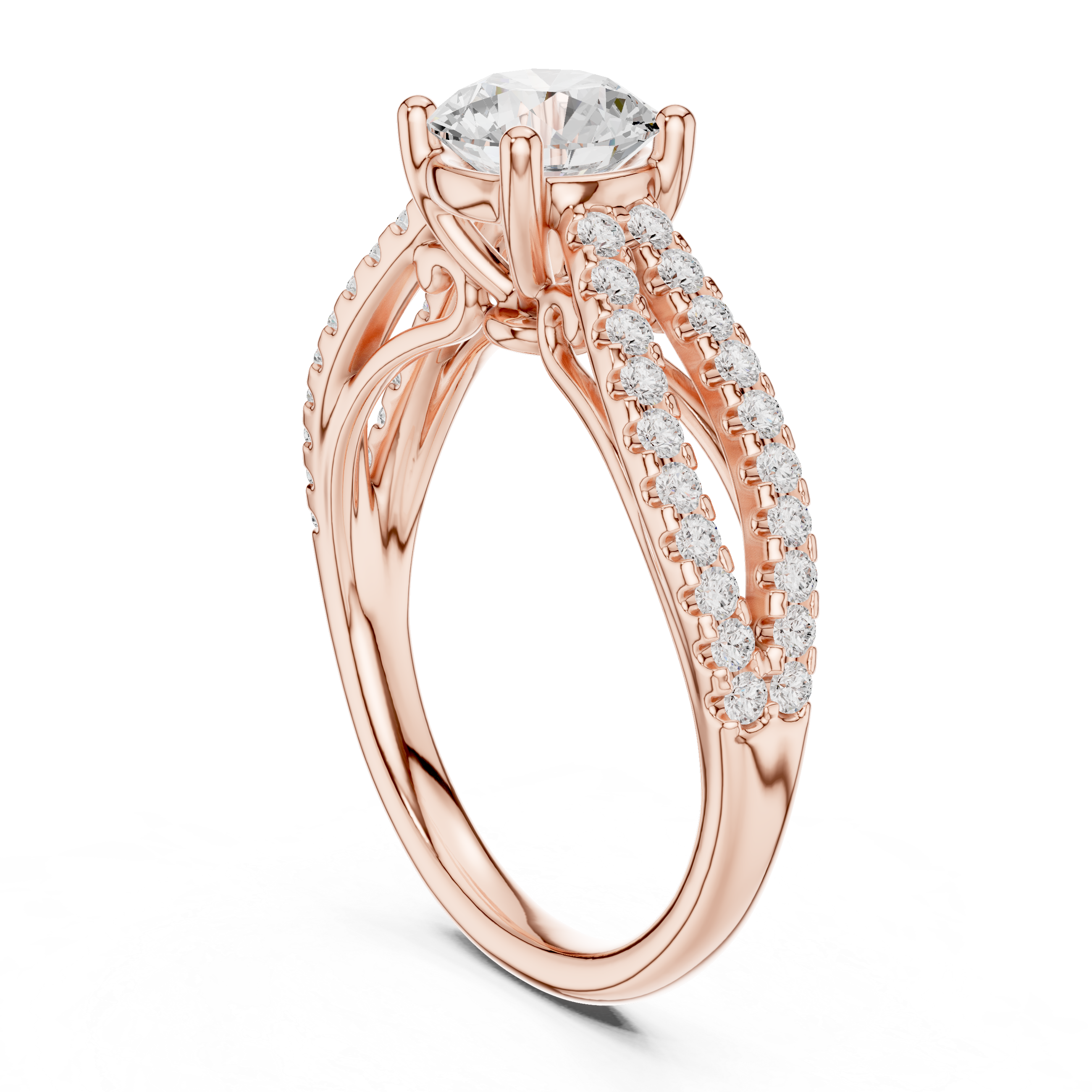 Classic cushion-cut diamond ring with vintage-inspired halo setting and sparkling accents.