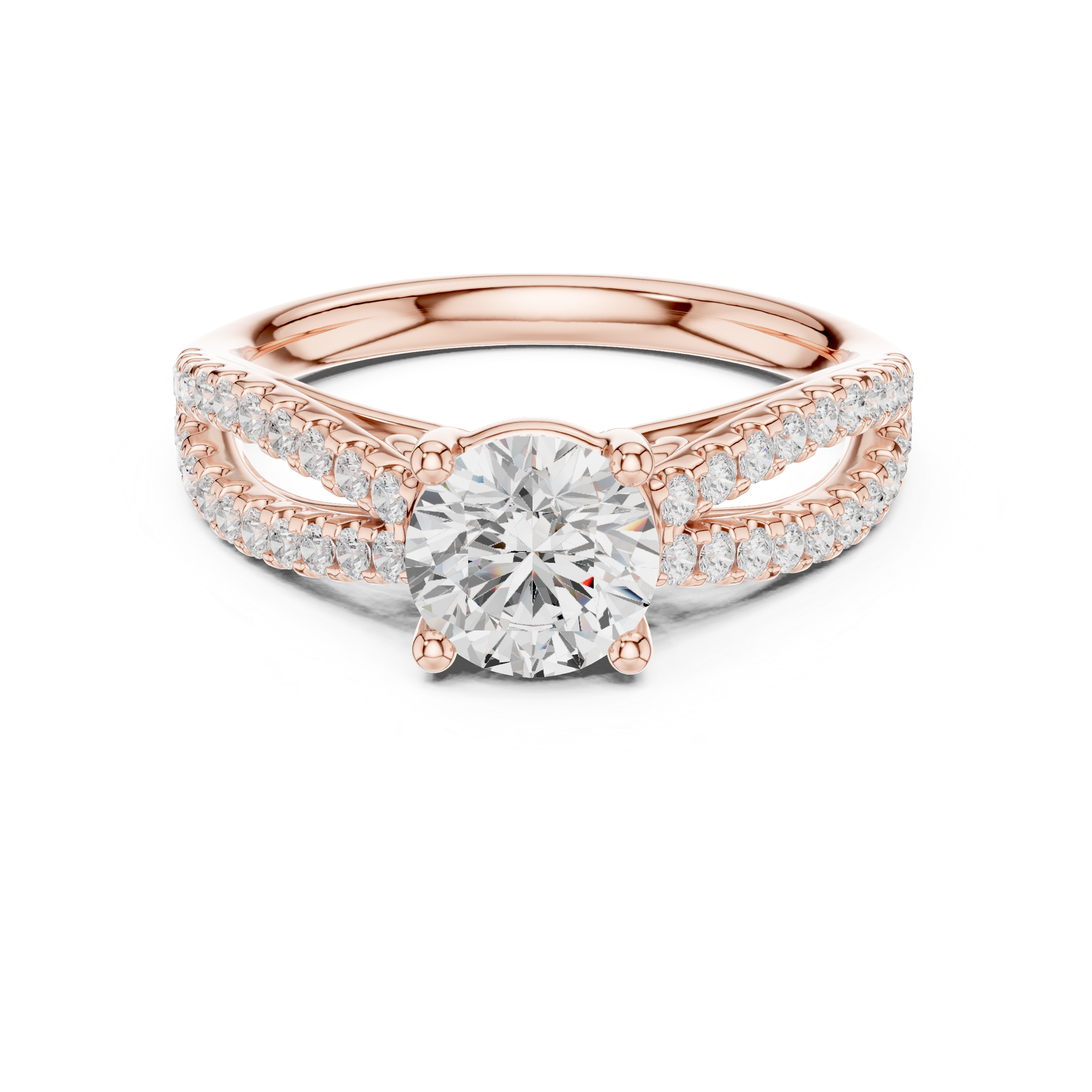 Elegant princess-cut diamond engagement ring with brilliant center stone and slim polished gold band.
