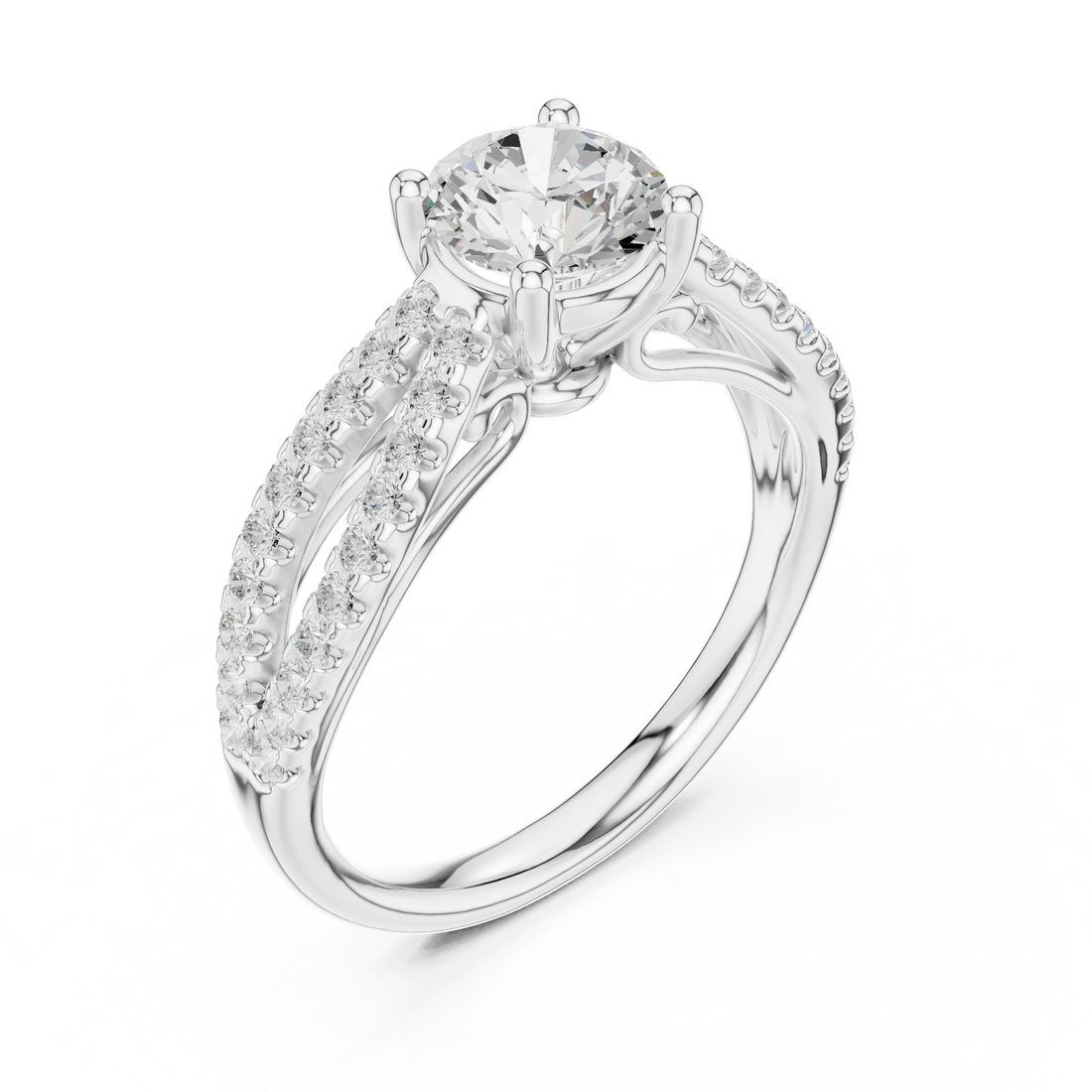 Minimalist thin band ring with tiny diamond accents and sleek modern look.