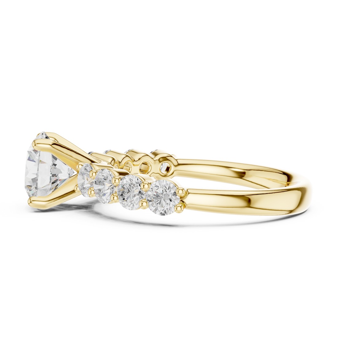 Stylish multi-band ring featuring layered metal structure.