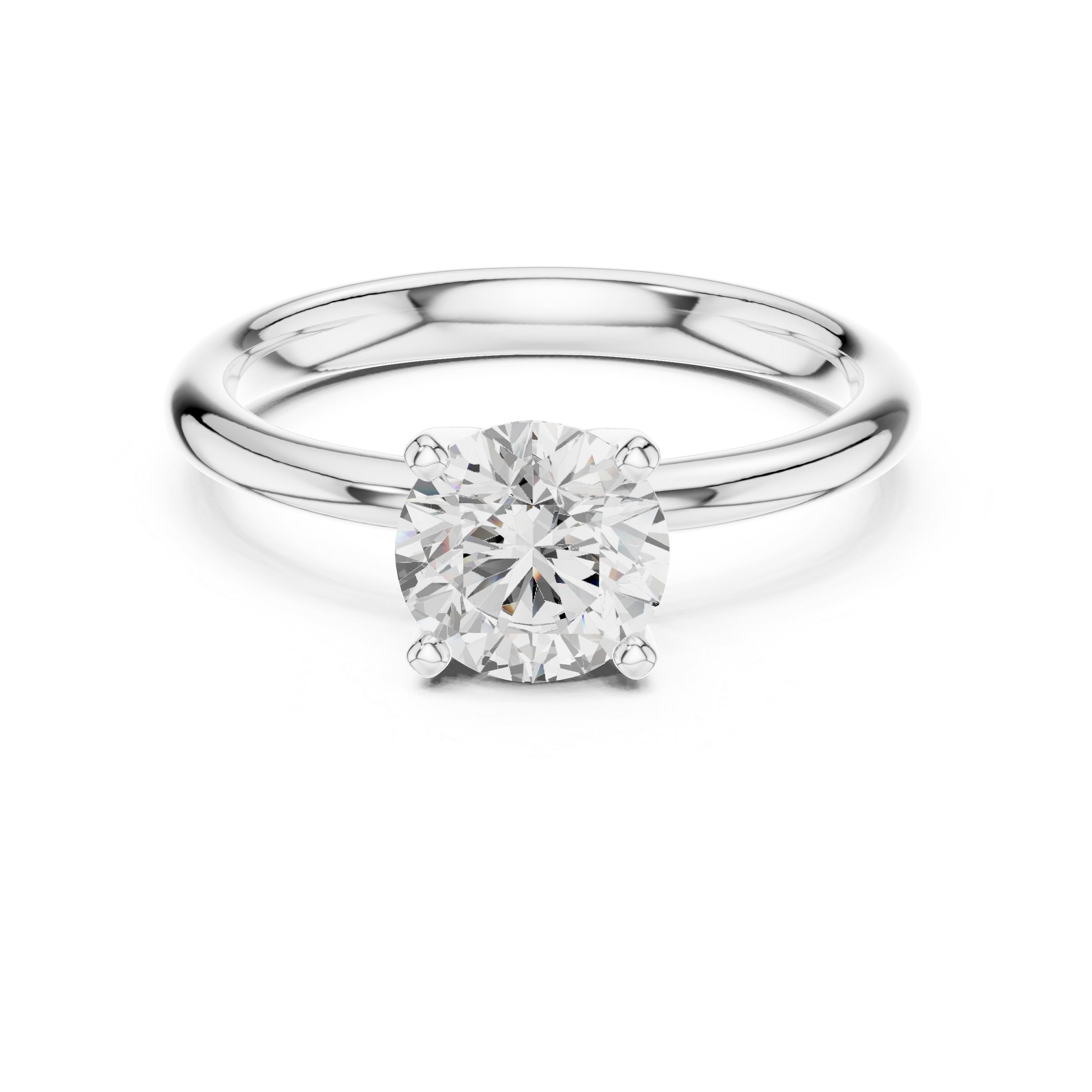 Classic stackable ring with slim gold band designed for layering multiple rings.