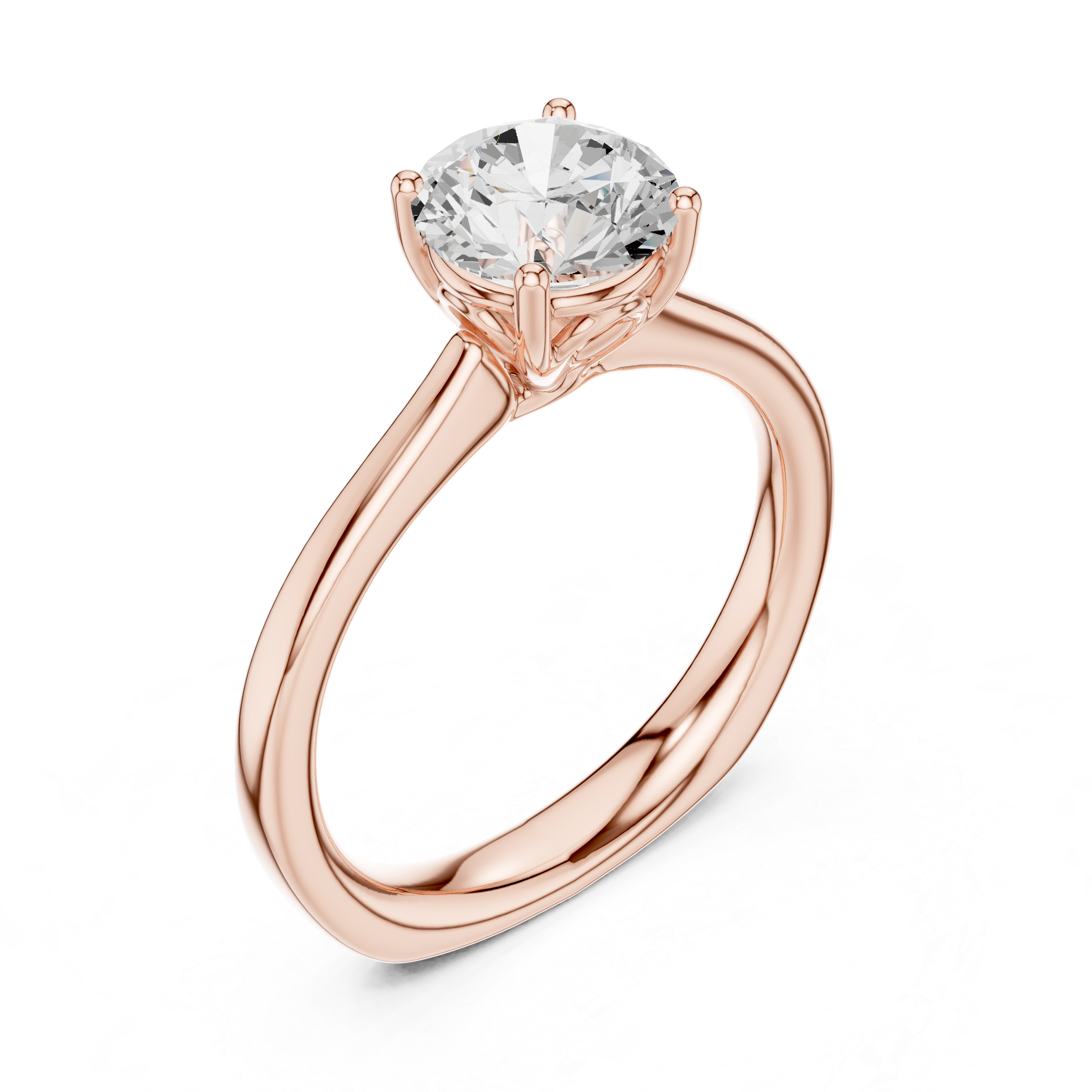 Elegant nose pin featuring tiny solitaire diamond in sleek gold mount.