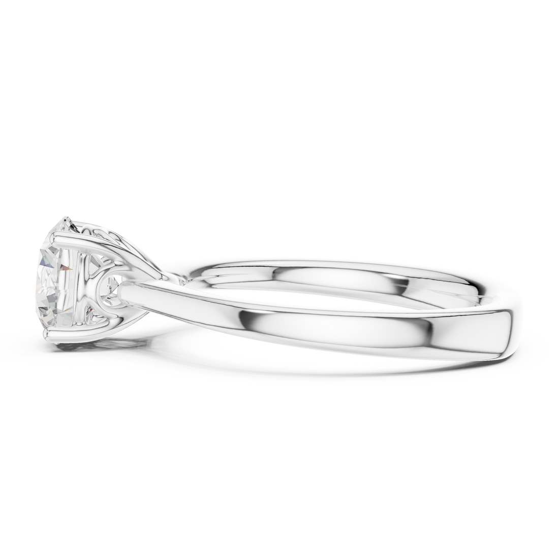 Luxury diamond nose ring with intricate detailing and sparkle.