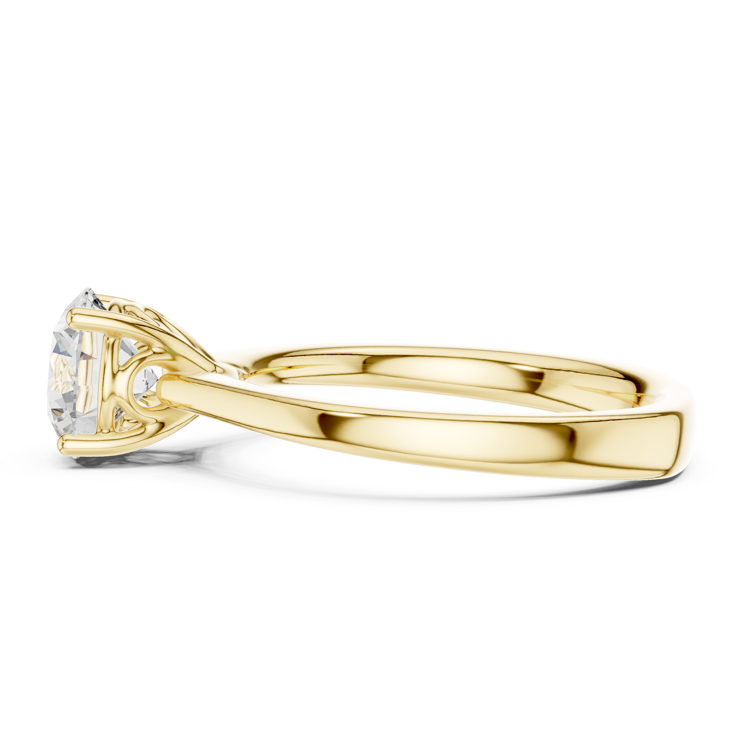 Minimalist gold anklet featuring sleek thin chain structure.