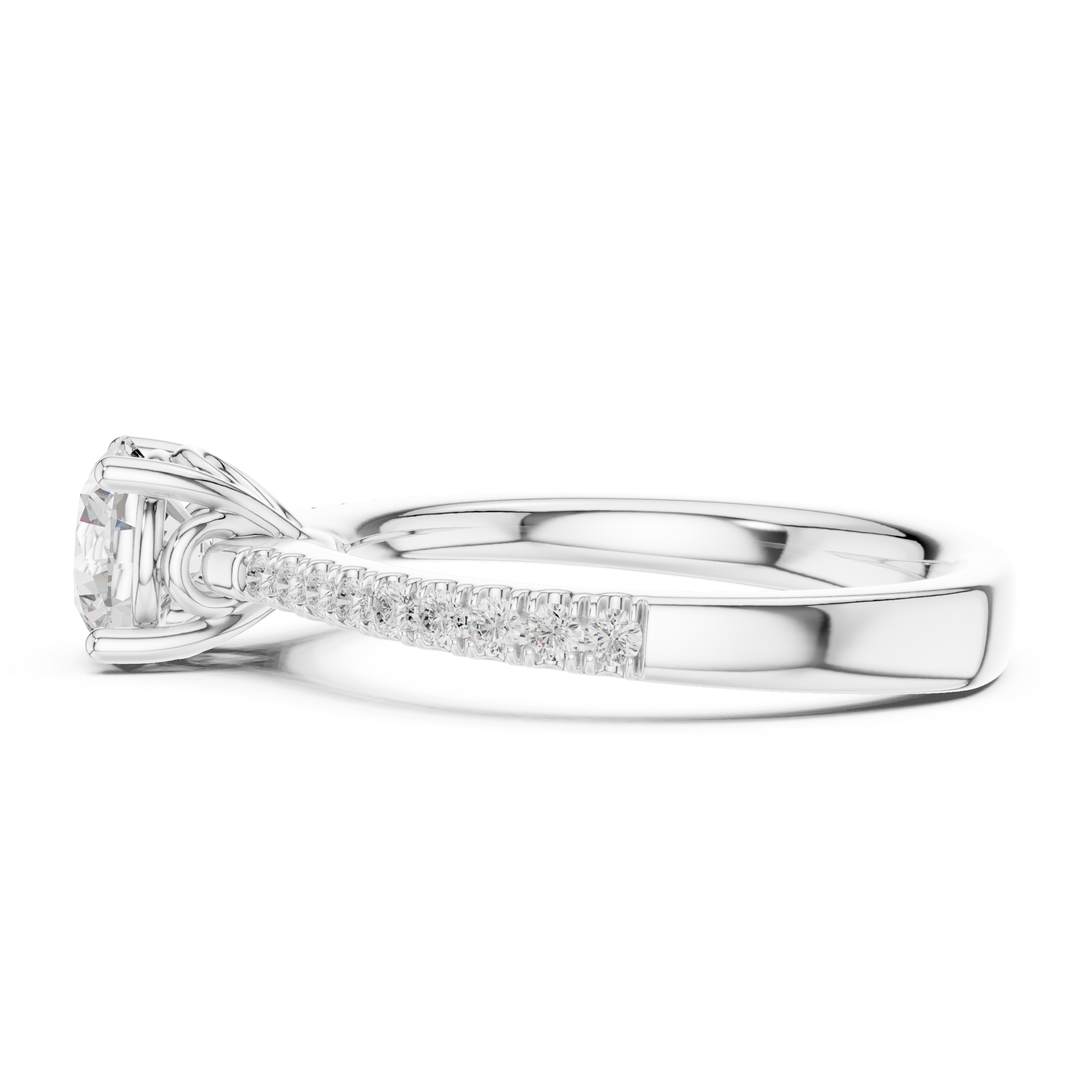 Classic floral brooch featuring detailed petal shapes and polished finish.