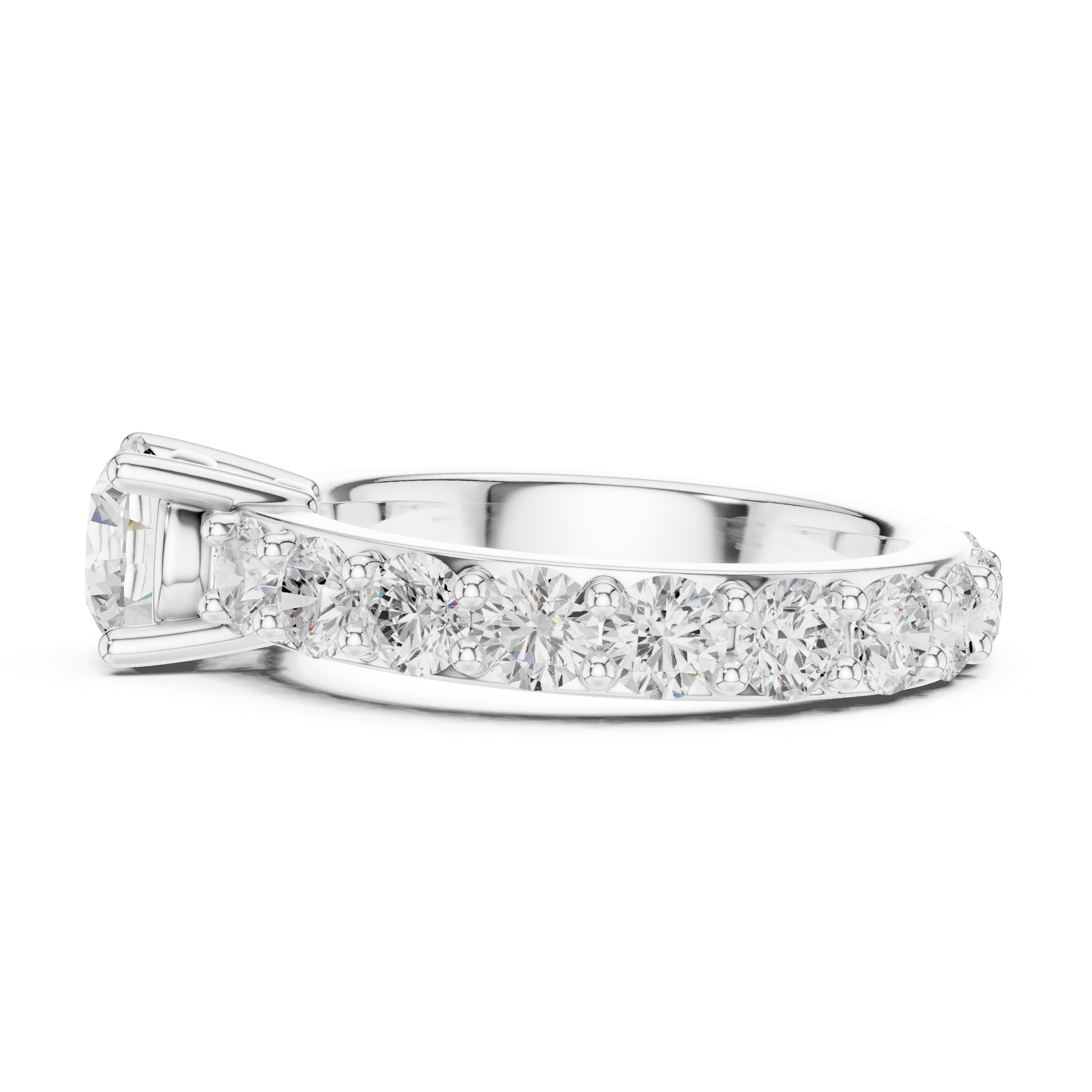 Stylish engagement jewellery set featuring modern elegant design.