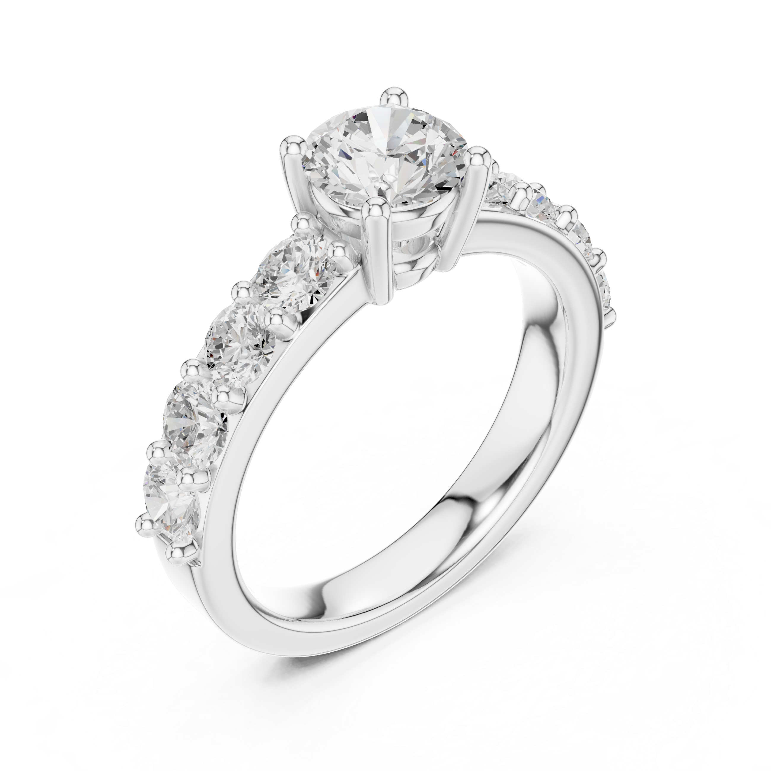 Modern promise ring featuring minimalist structure.