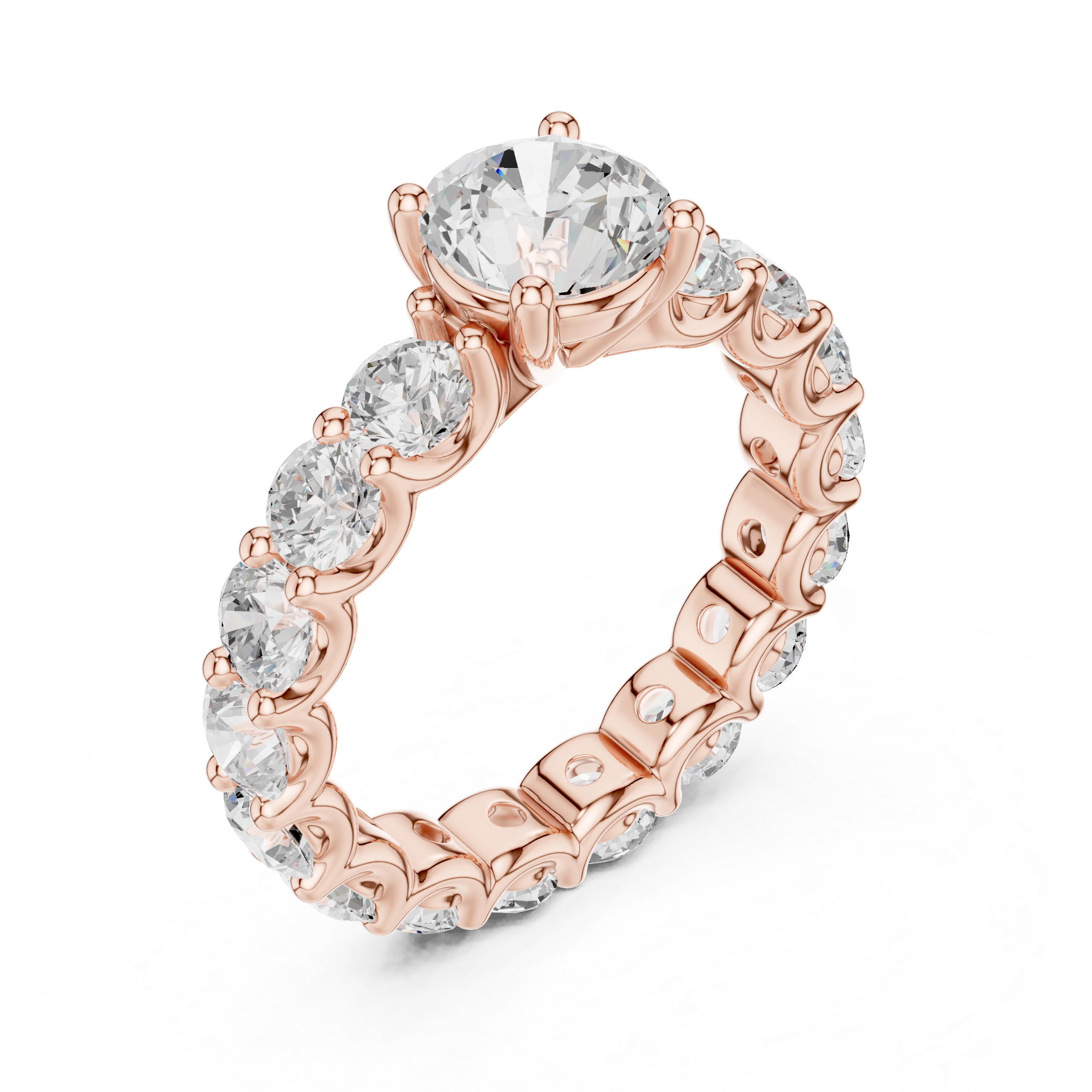 Stylish marquise diamond ring with elongated shape and delicate prong setting.