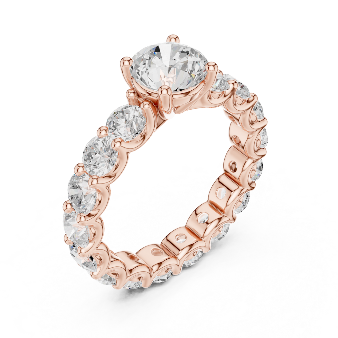 Stylish marquise diamond ring with elongated shape and delicate prong setting.