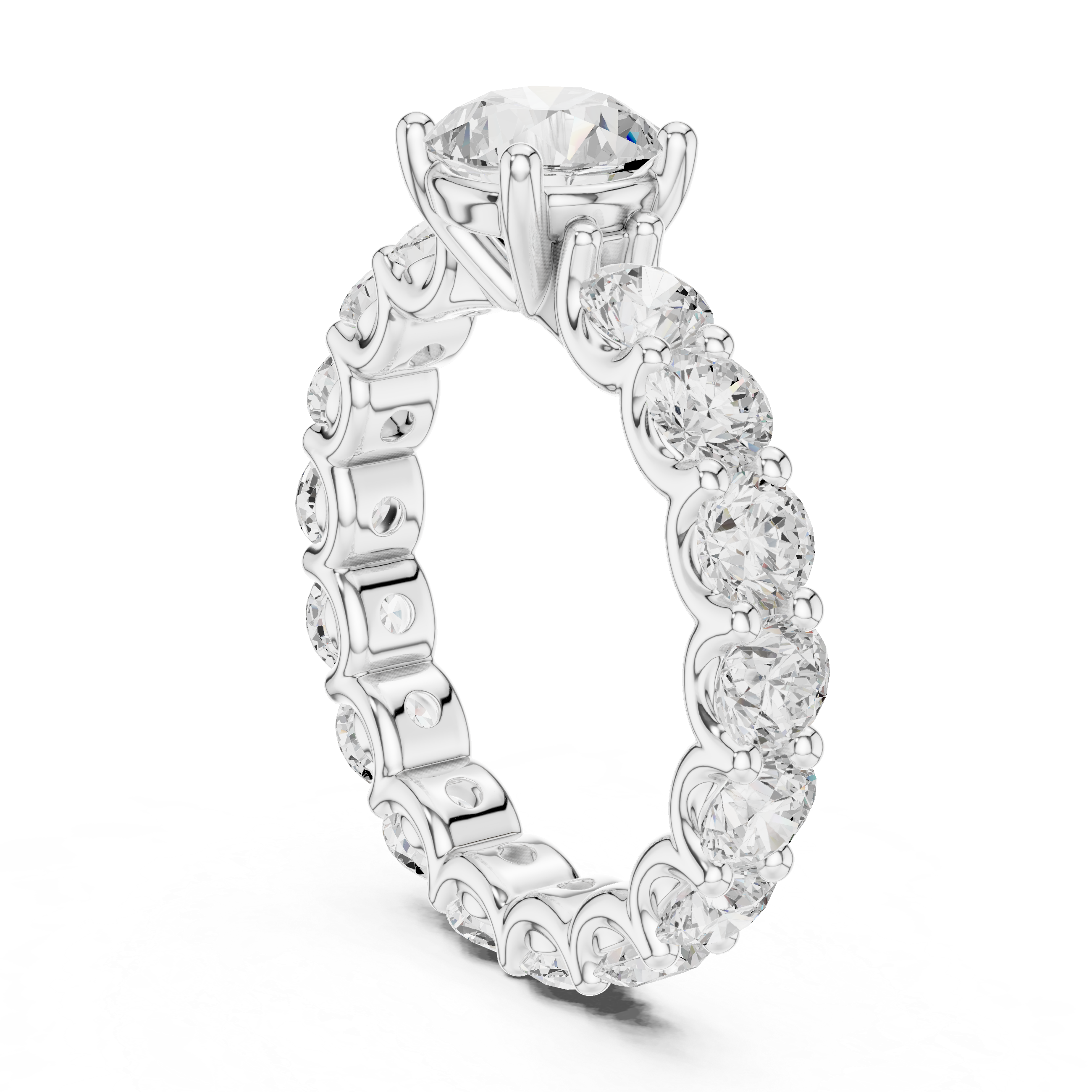 Minimalist thin band ring with tiny diamond accents and sleek modern look.