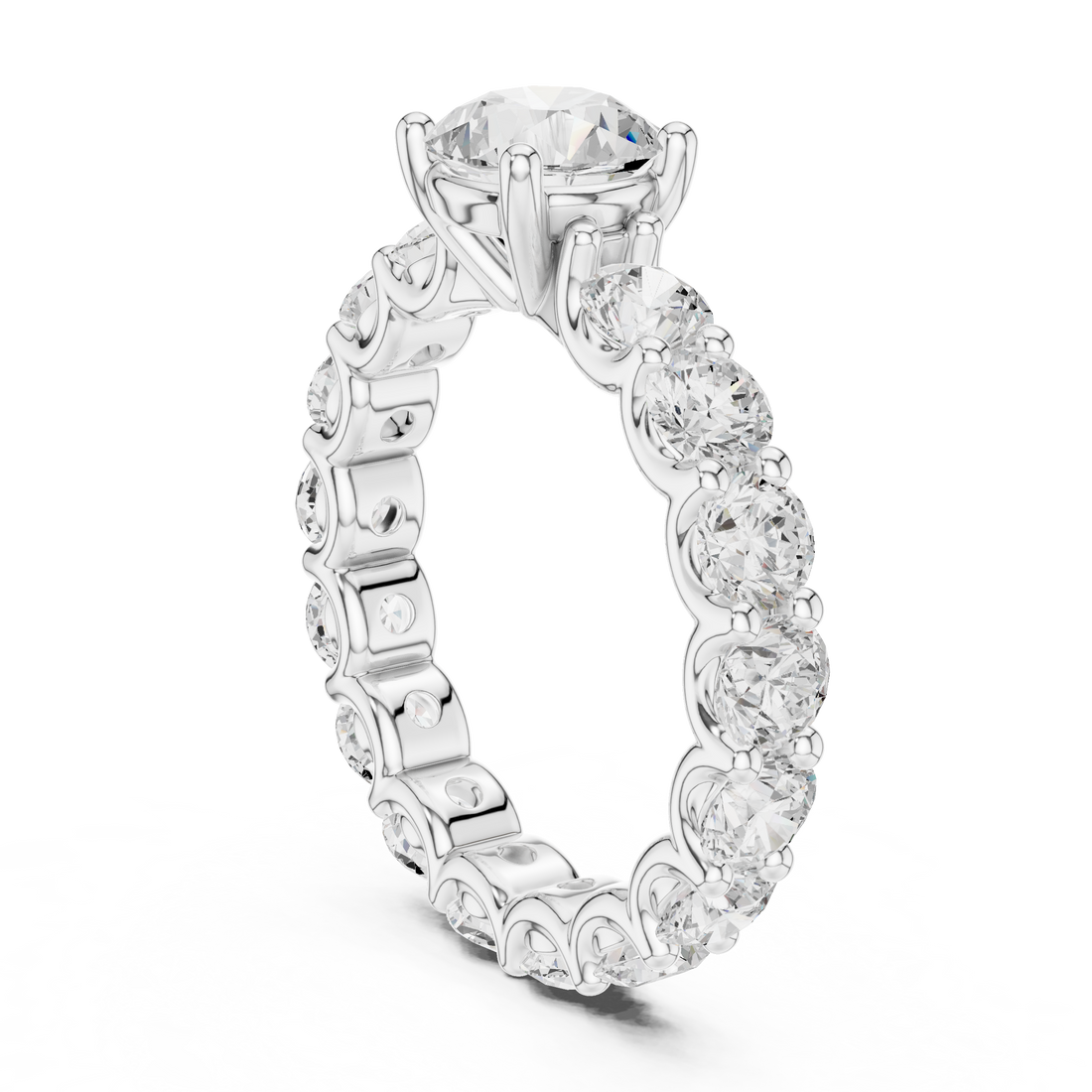 Minimalist thin band ring with tiny diamond accents and sleek modern look.