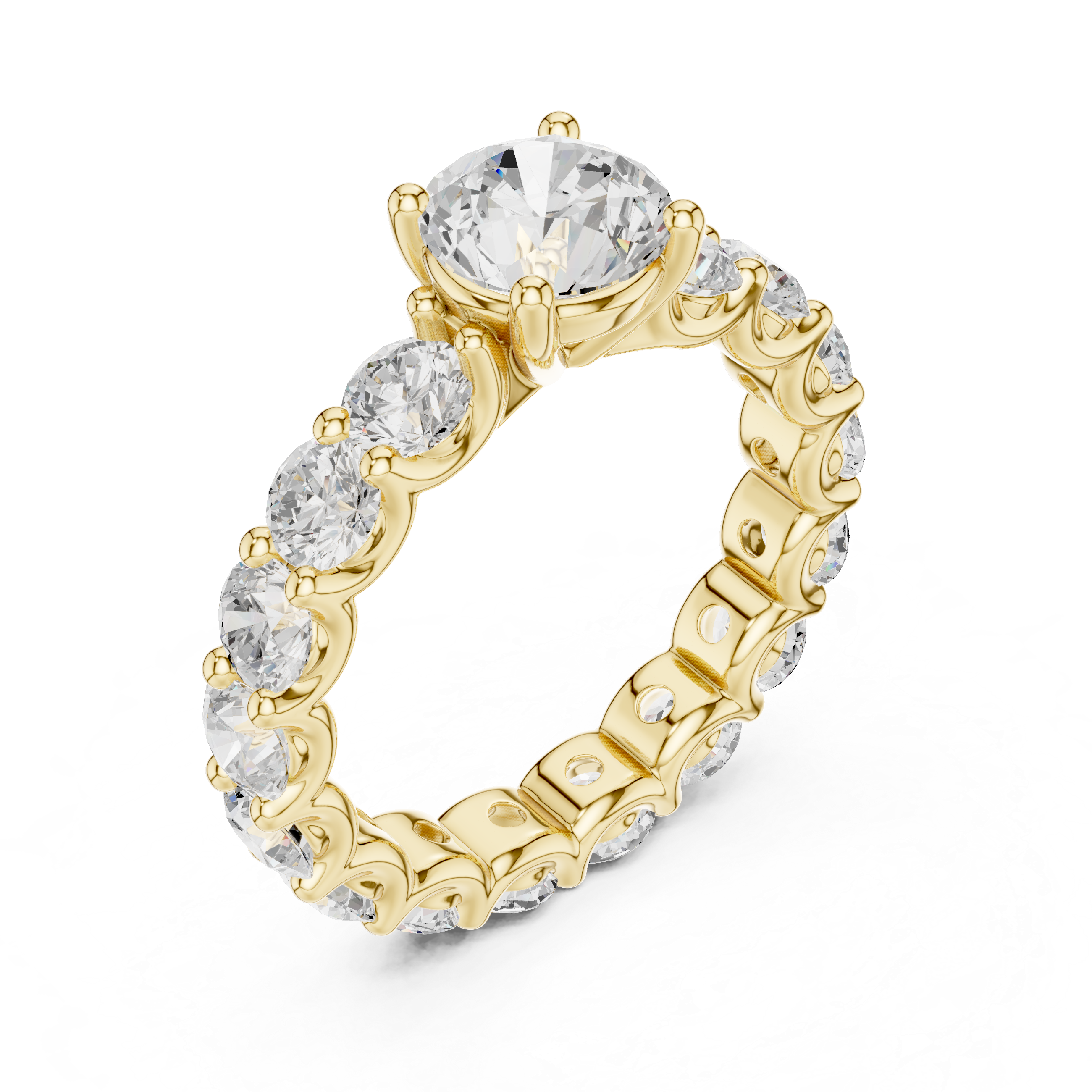 Stylish knot design ring symbolizing love and unity with polished finish.