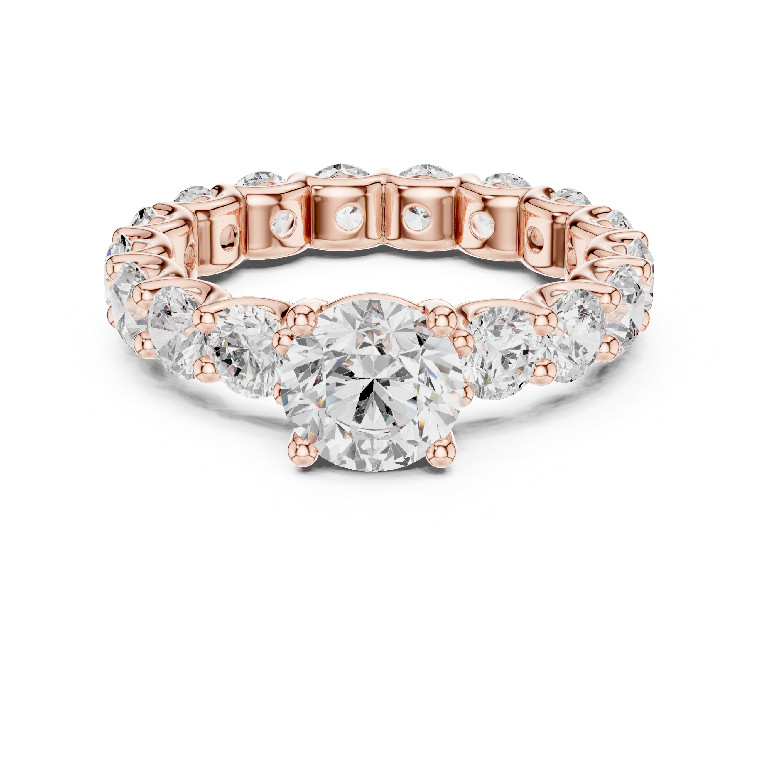 Elegant princess-cut diamond engagement ring with brilliant center stone and slim polished gold band.