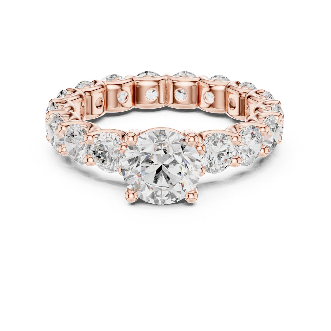Elegant princess-cut diamond engagement ring with brilliant center stone and slim polished gold band.