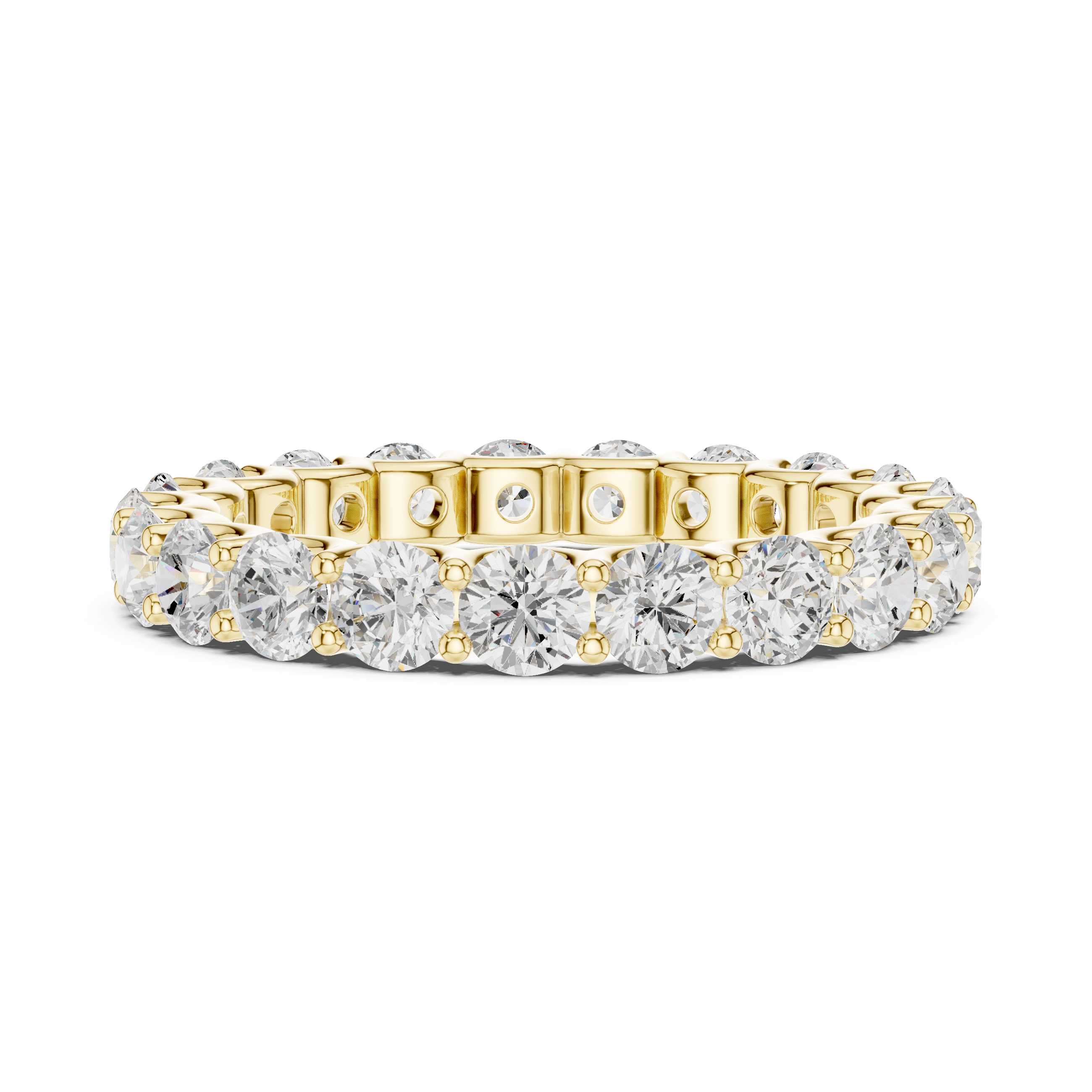 Luxury gemstone bracelet featuring alternating colored stones.