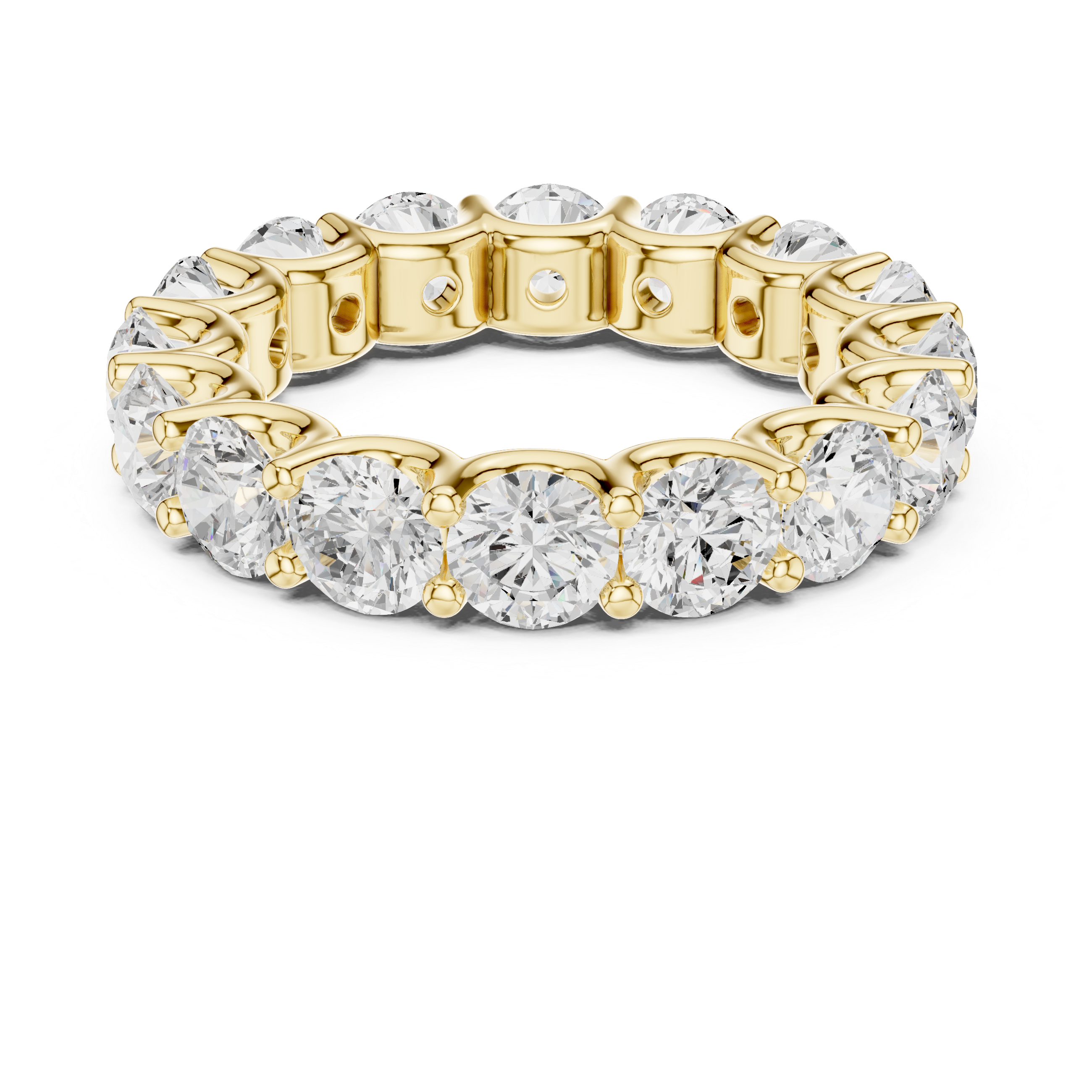 Luxury diamond anklet featuring sparkling stones in continuous row.