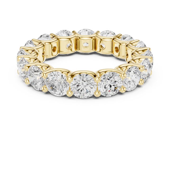 Luxury diamond anklet featuring sparkling stones in continuous row.