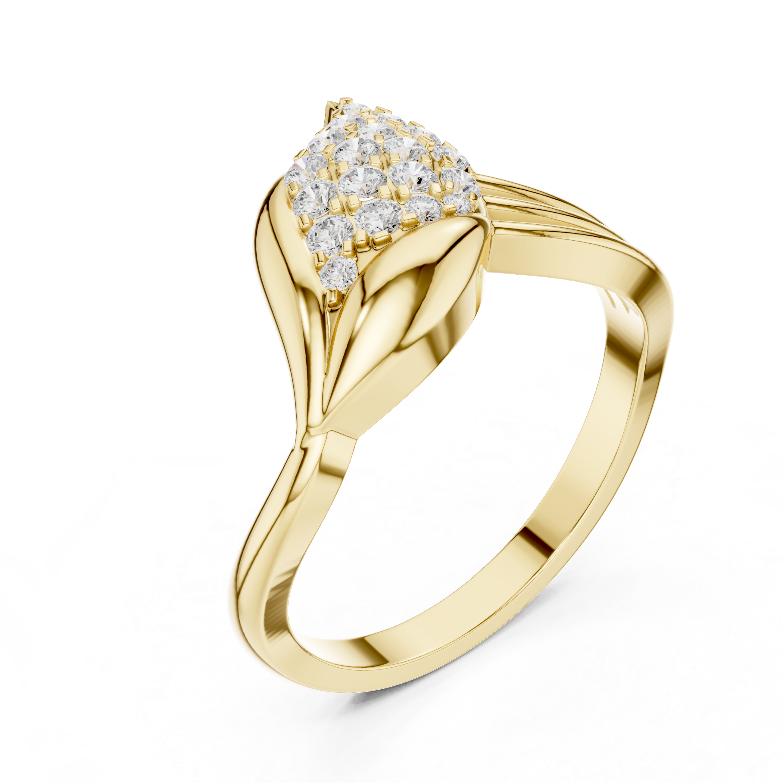 Stylish engagement jewellery set featuring modern elegant design.