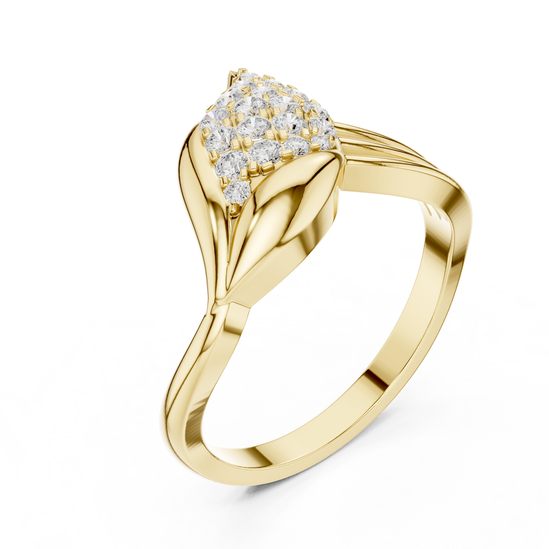 Stylish engagement jewellery set featuring modern elegant design.