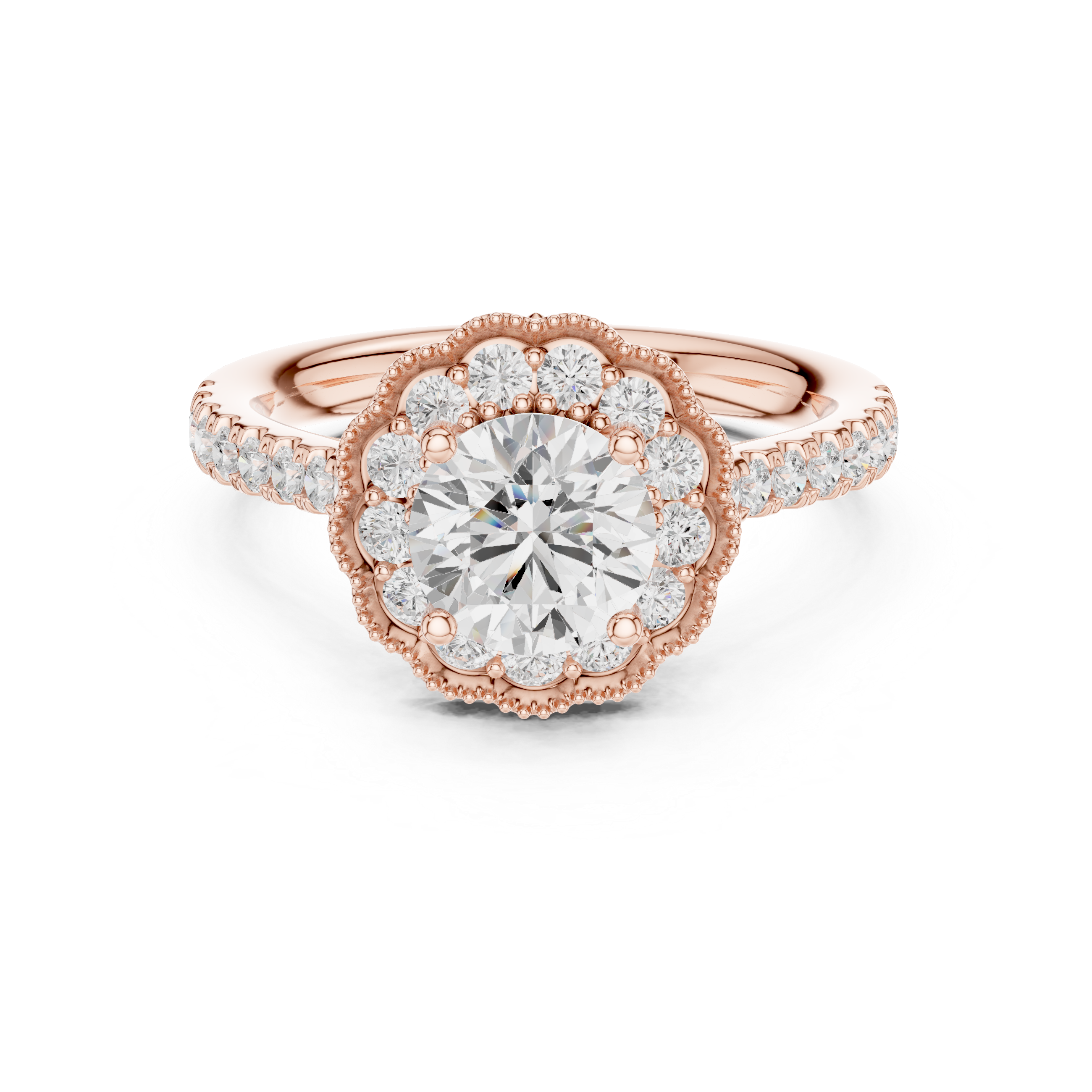Modern diamond pendant featuring minimalist design.