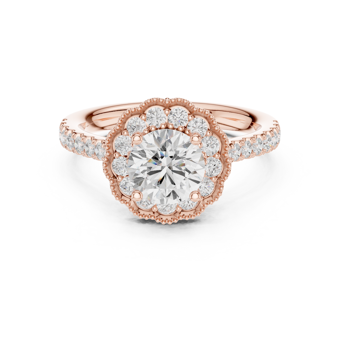 Modern diamond pendant featuring minimalist design.