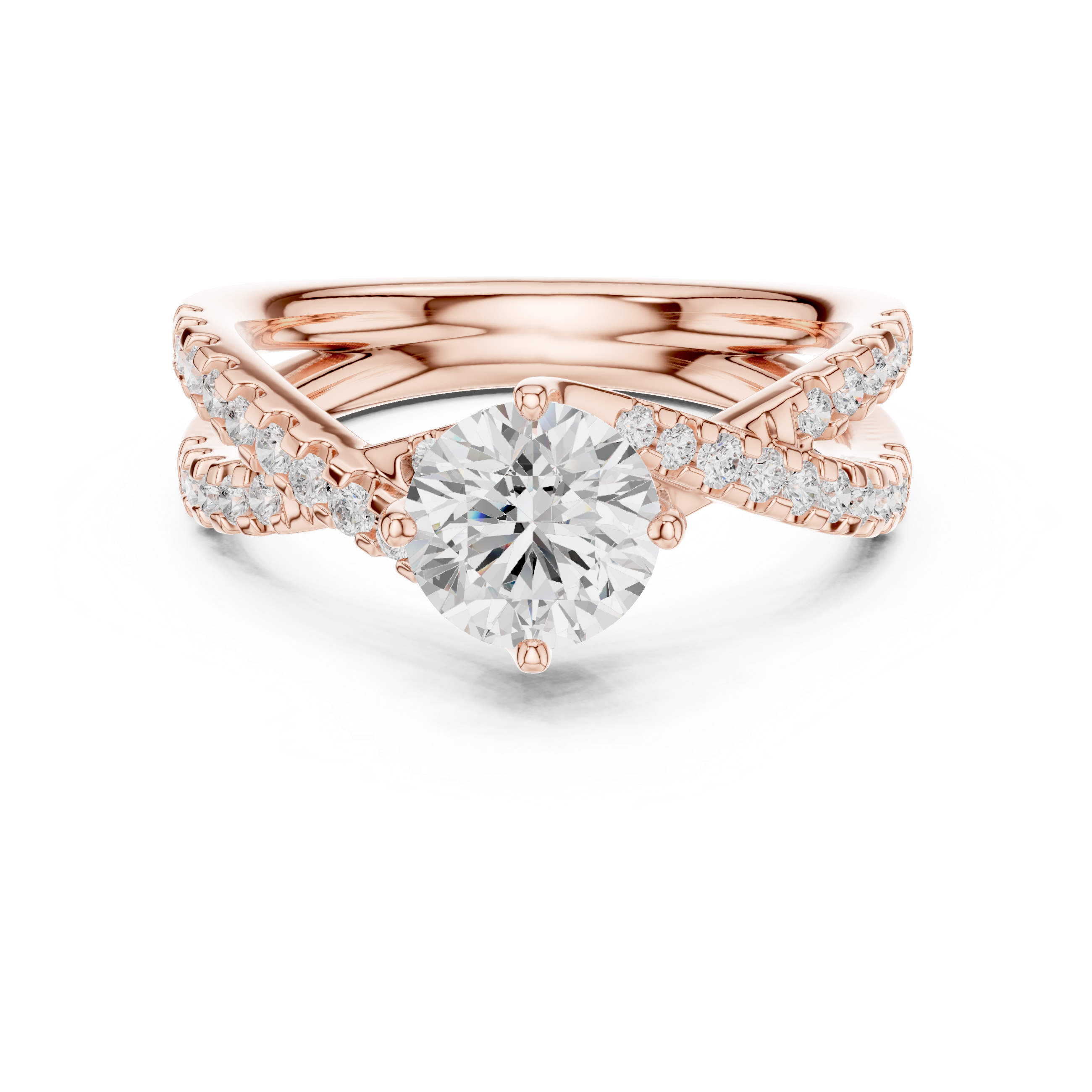 Elegant princess-cut diamond engagement ring with brilliant center stone and slim polished gold band.