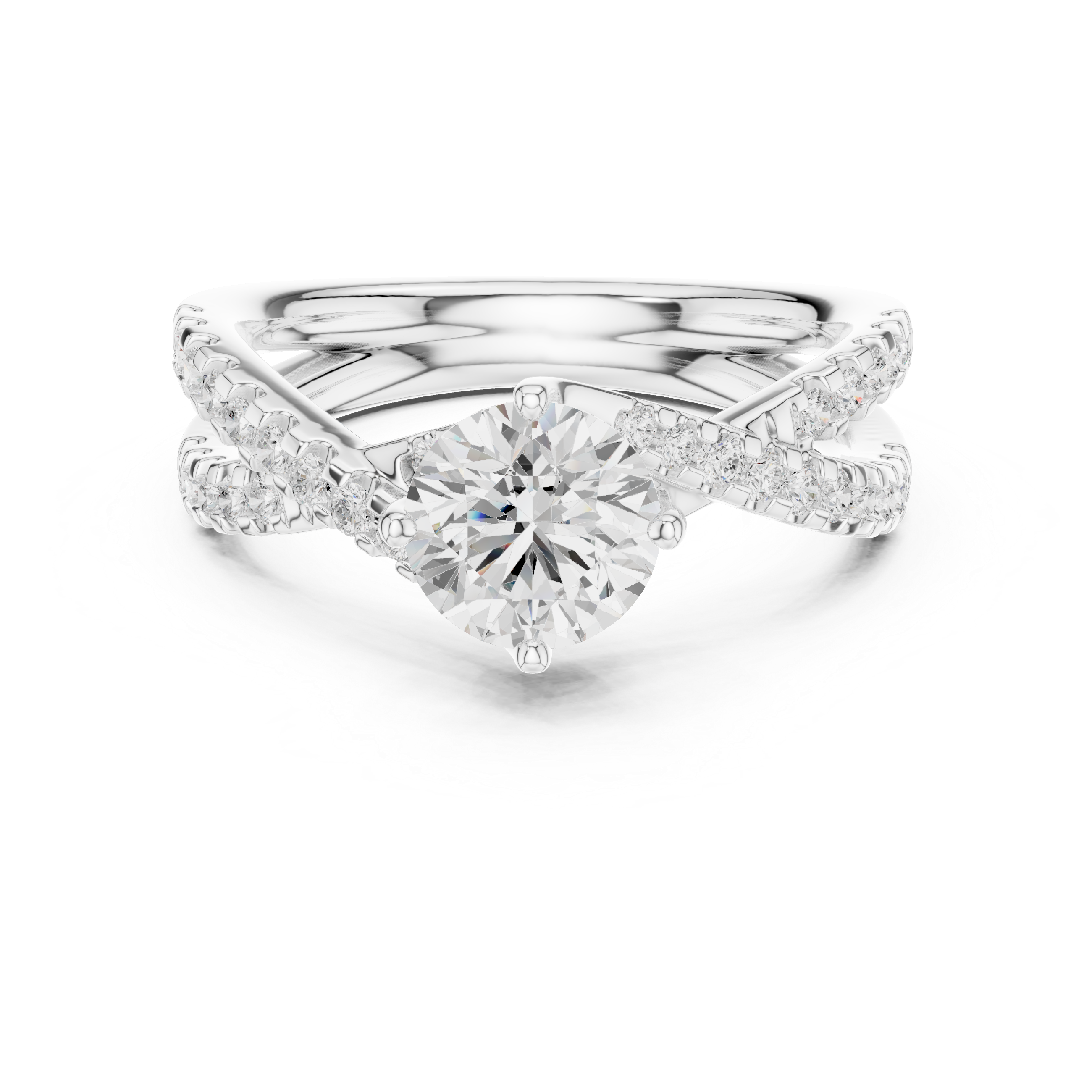 Stylish knot design ring symbolizing love and unity with polished finish.