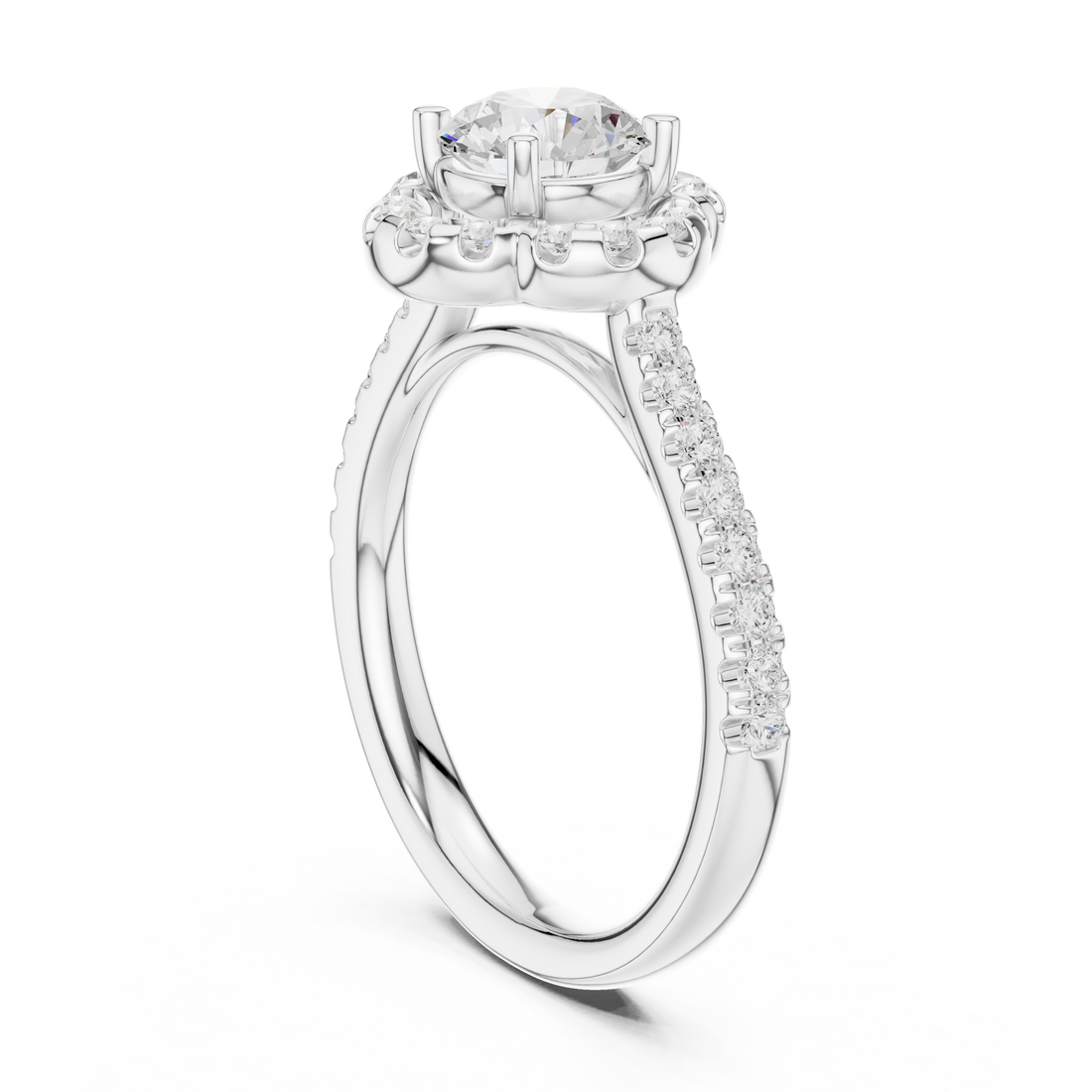 Traditional nose ring featuring circular gold hoop with decorative bead.