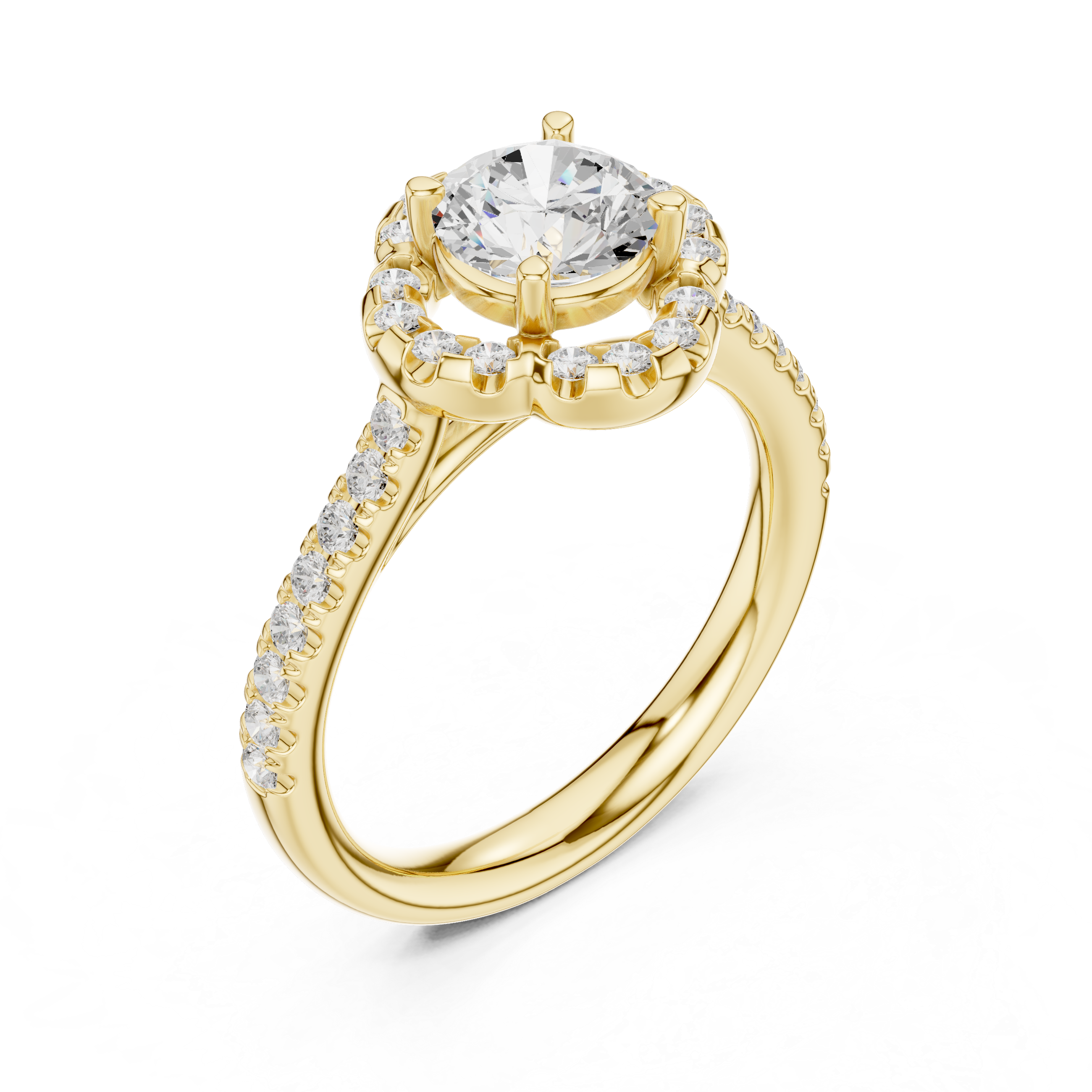 Luxury diamond nose ring with intricate detailing and sparkle.