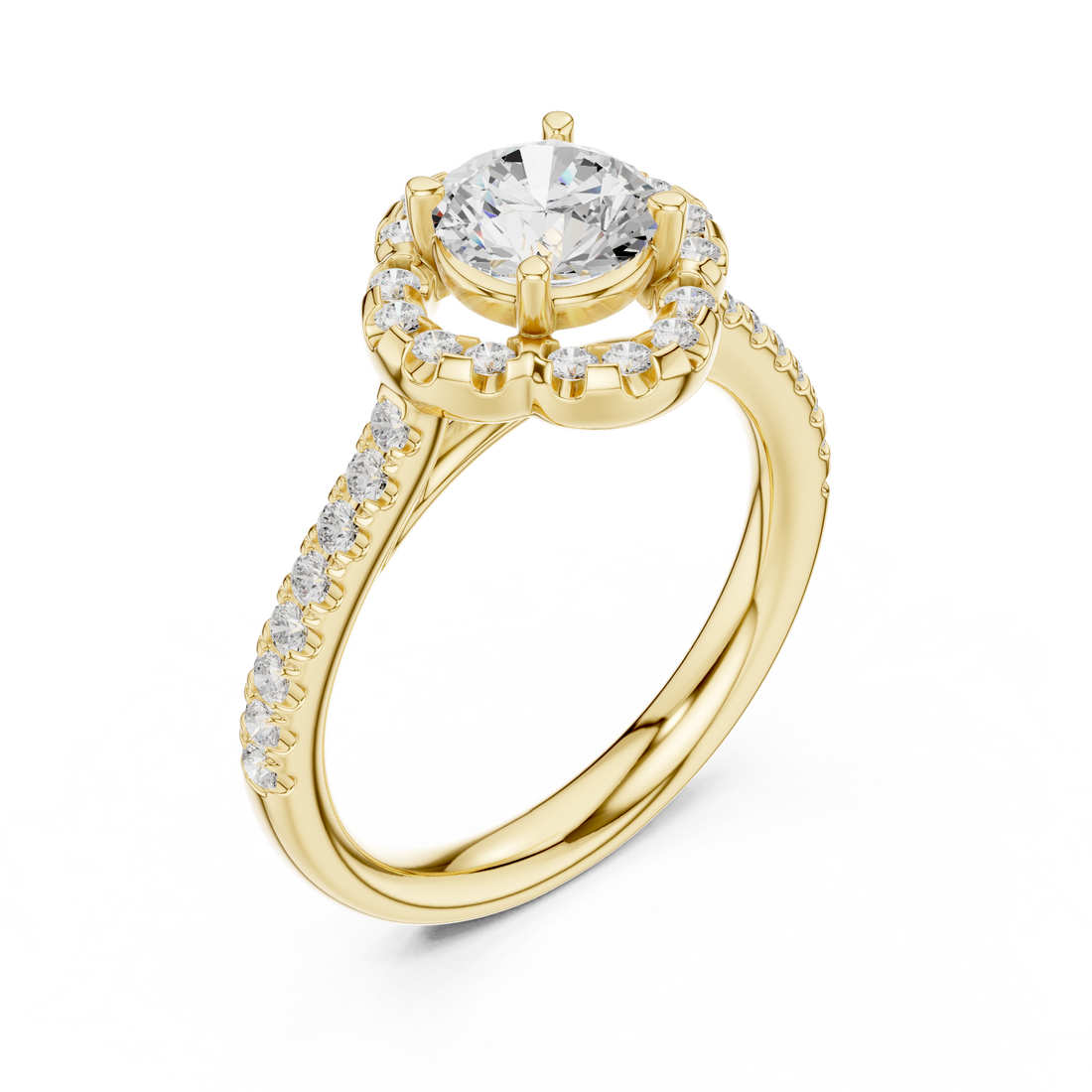 Luxury diamond nose ring with intricate detailing and sparkle.