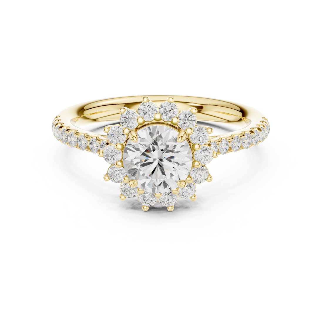 Elegant tennis bracelet featuring uniform diamond pattern.