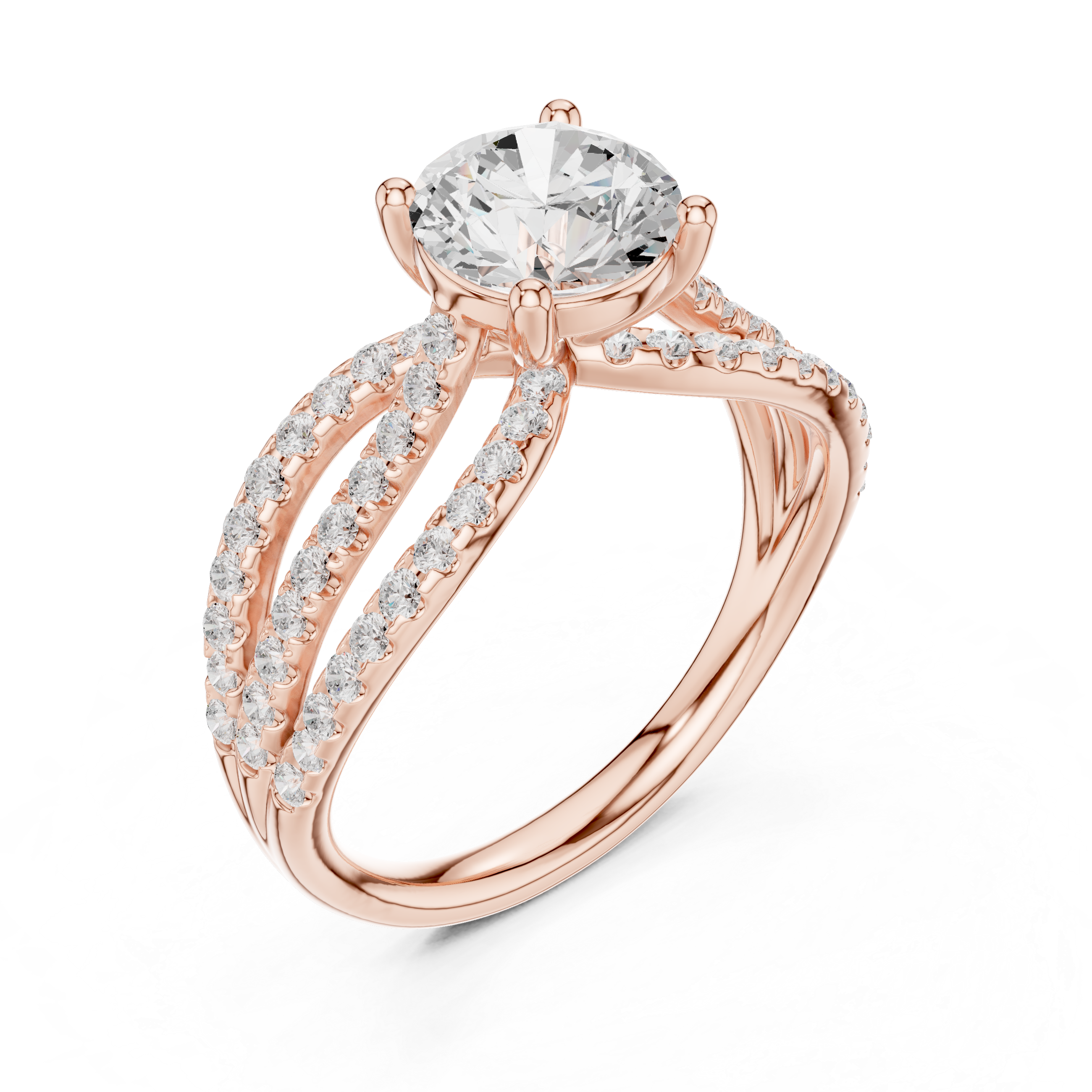 Elegant stackable ring set featuring multiple slim bands.