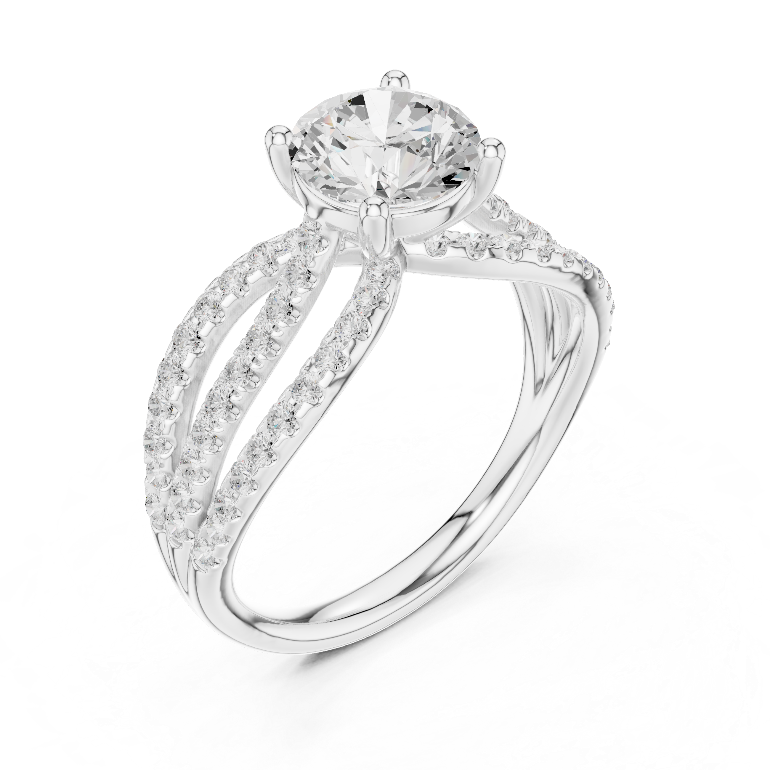 Stylish anniversary ring featuring sparkling stone accents.