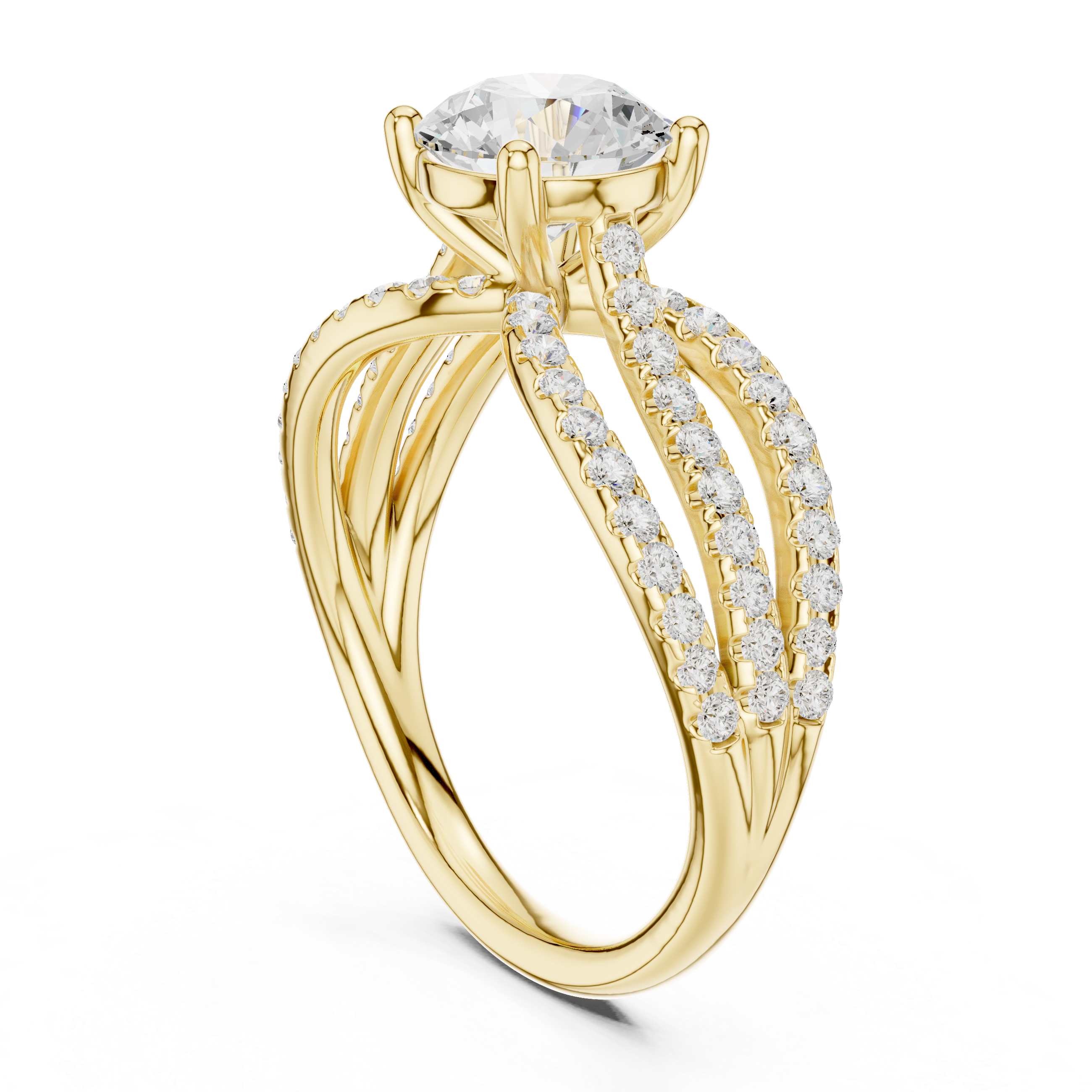 Modern promise ring featuring minimalist structure.