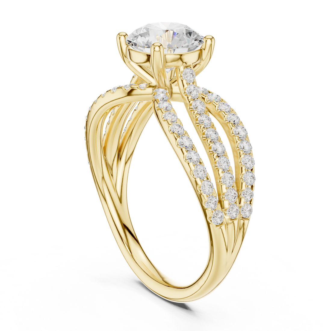 Modern promise ring featuring minimalist structure.