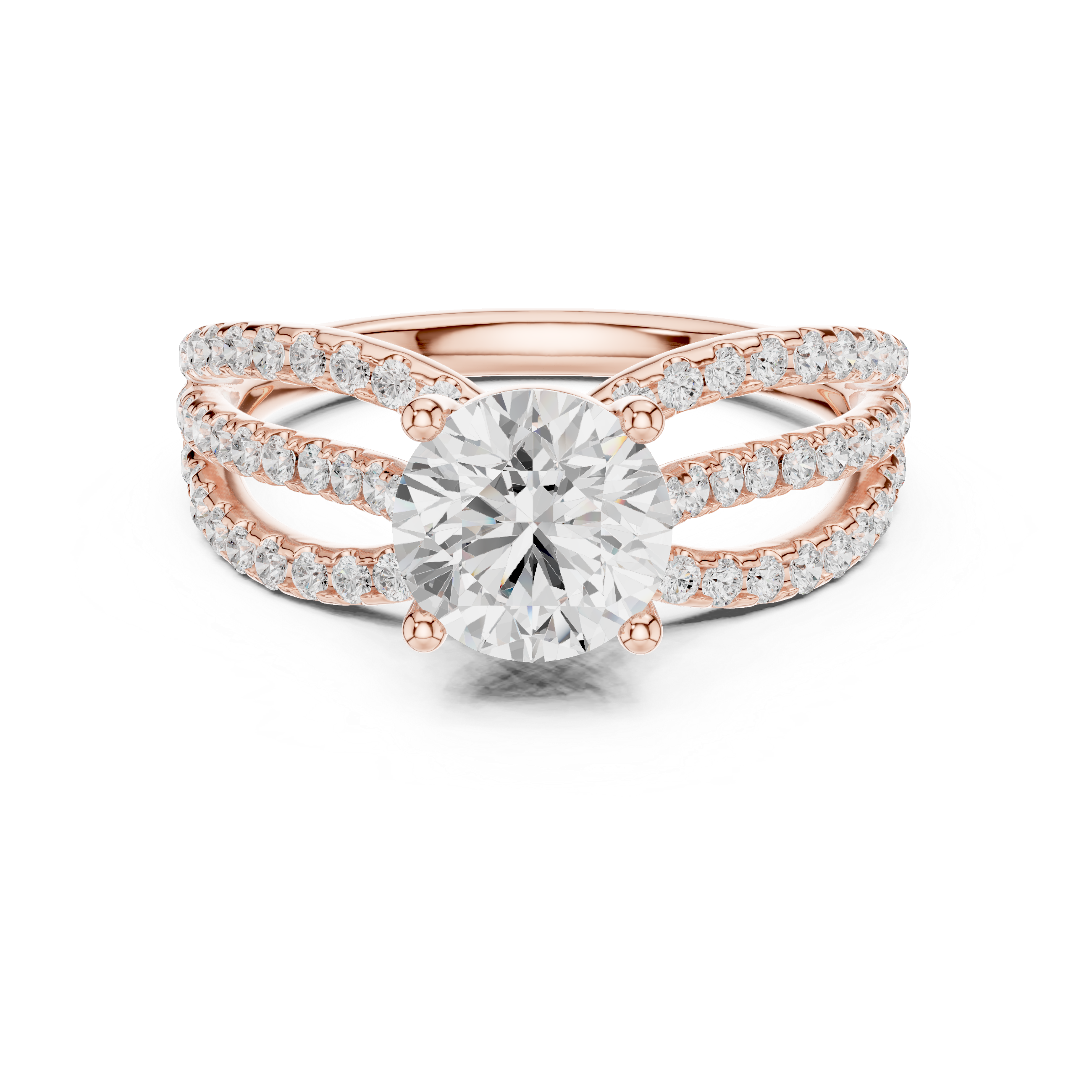 Modern diamond pendant featuring minimalist design.
