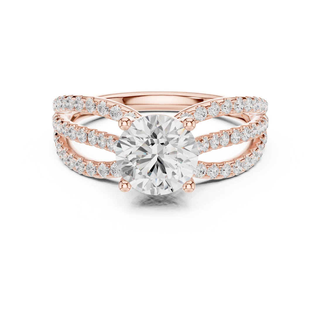 Modern diamond pendant featuring minimalist design.