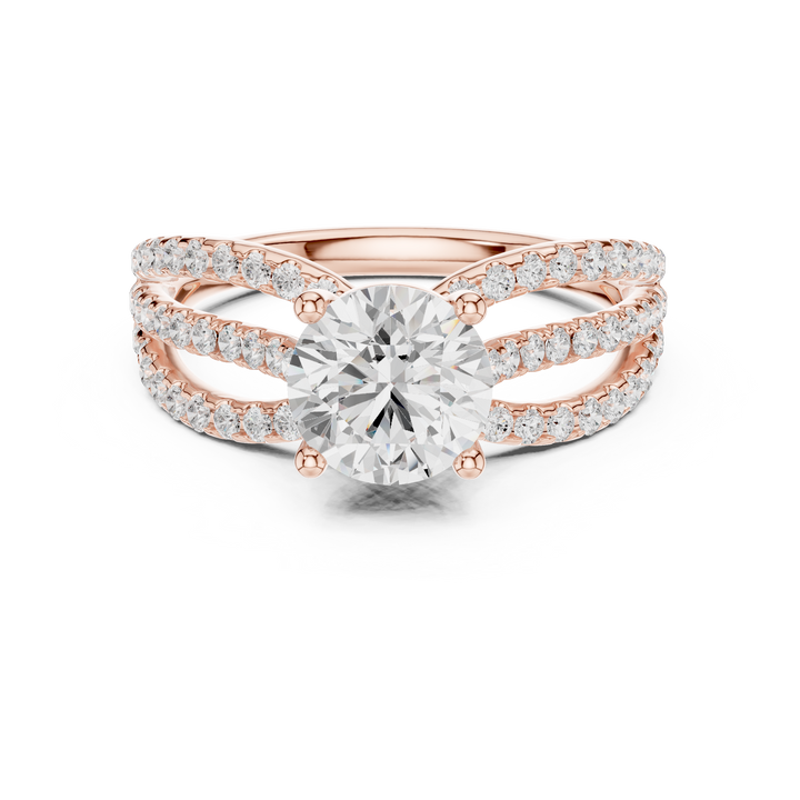 Modern diamond pendant featuring minimalist design.