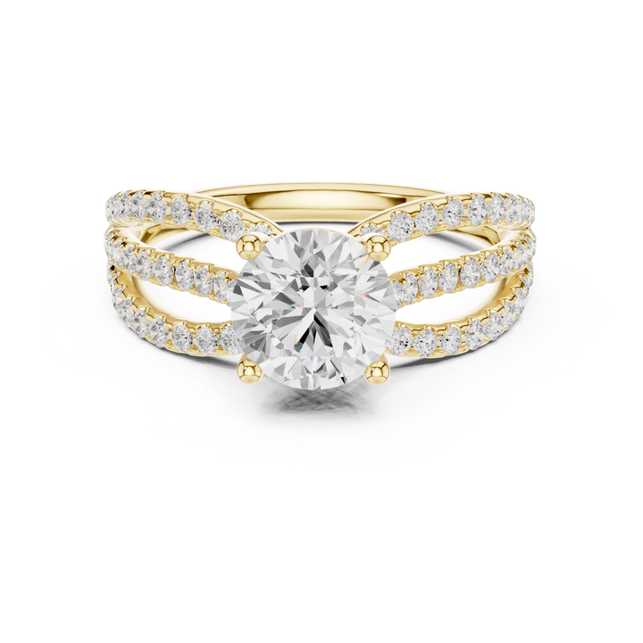 Luxury diamond stud earrings featuring brilliant-cut stones.
