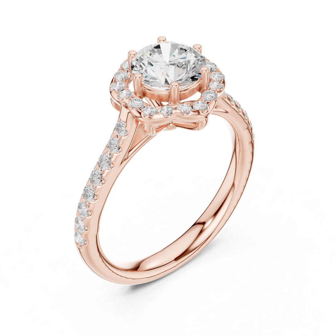 Stylish marquise diamond ring with elongated shape and delicate prong setting.