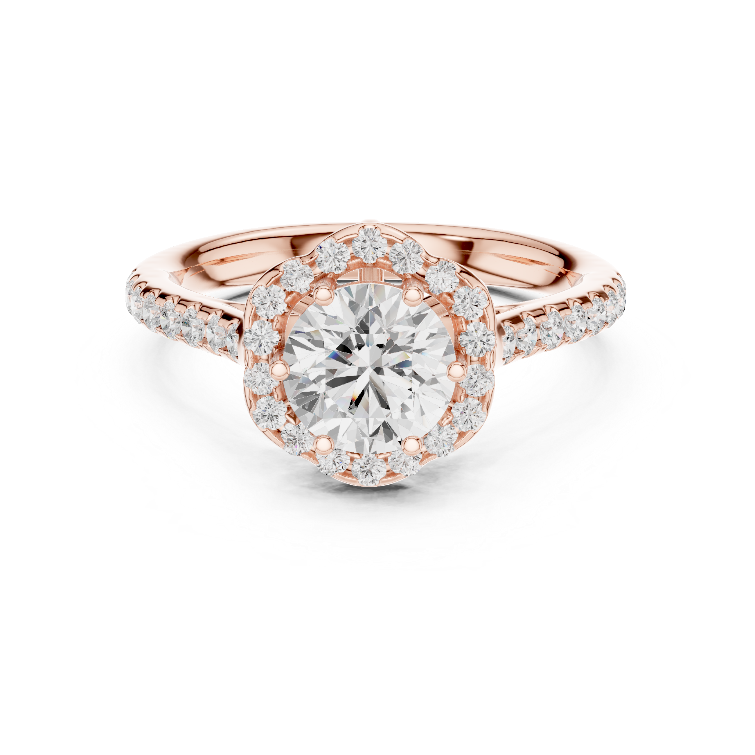 Elegant princess-cut diamond engagement ring with brilliant center stone and slim polished gold band.