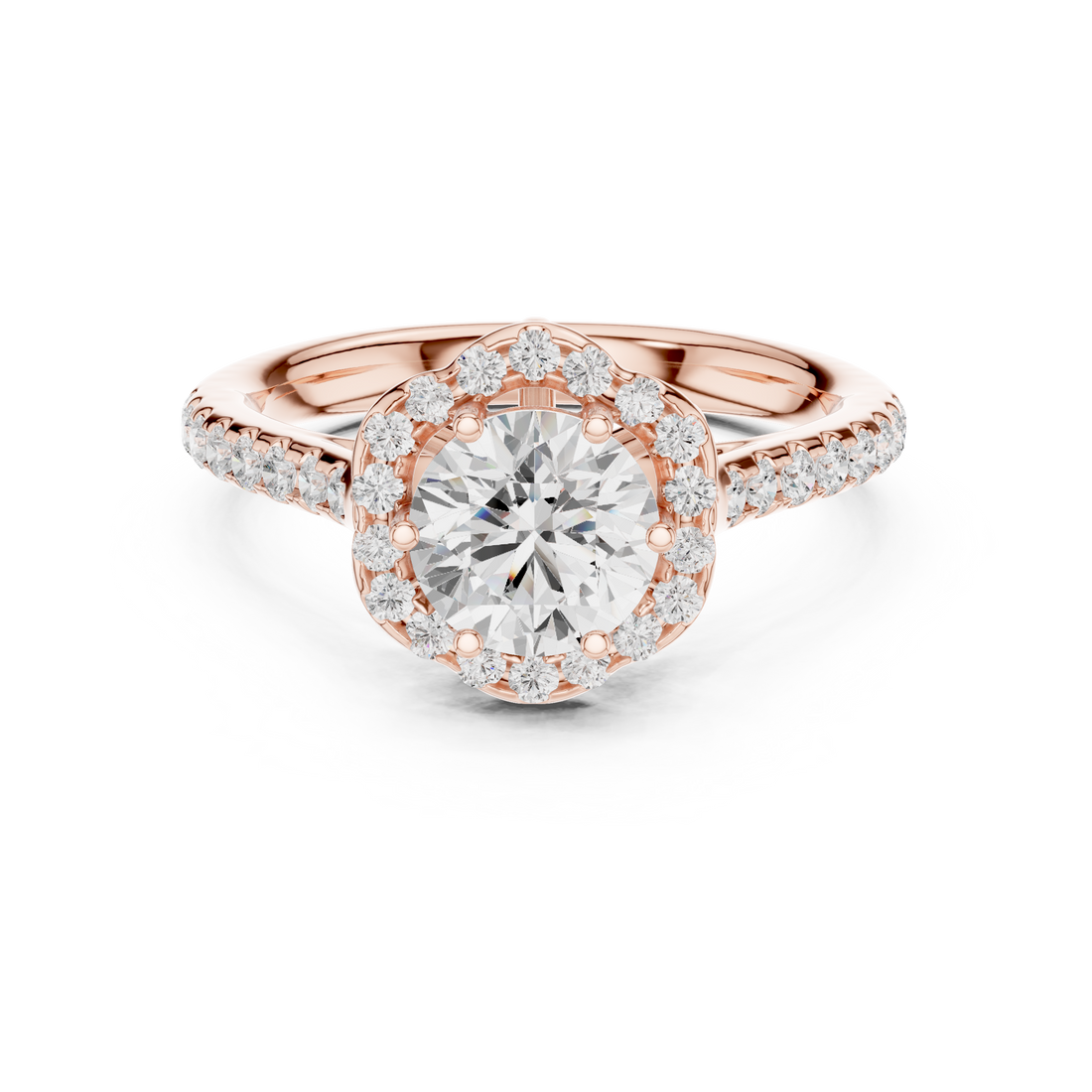 Elegant princess-cut diamond engagement ring with brilliant center stone and slim polished gold band.
