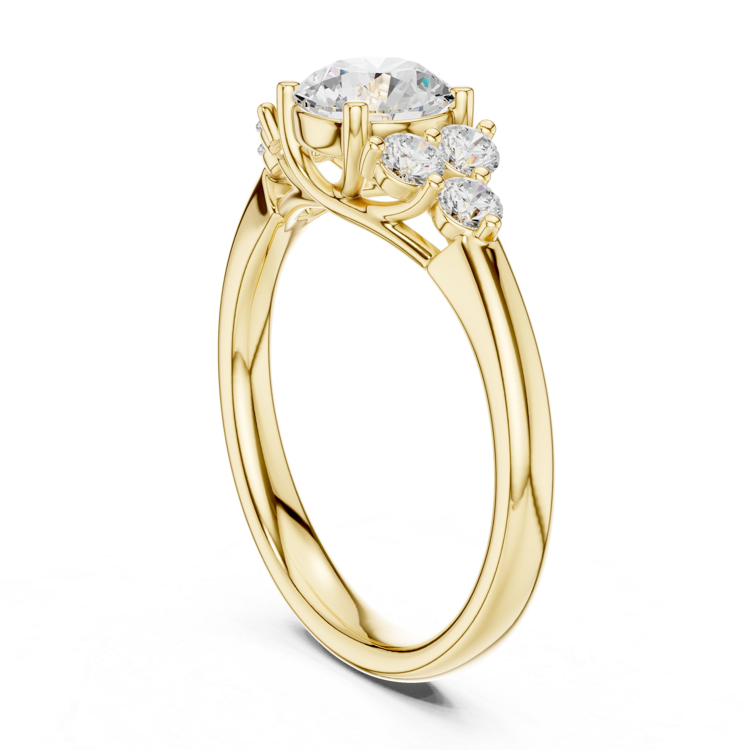 Luxury diamond jacket earrings designed to surround central stud stones.