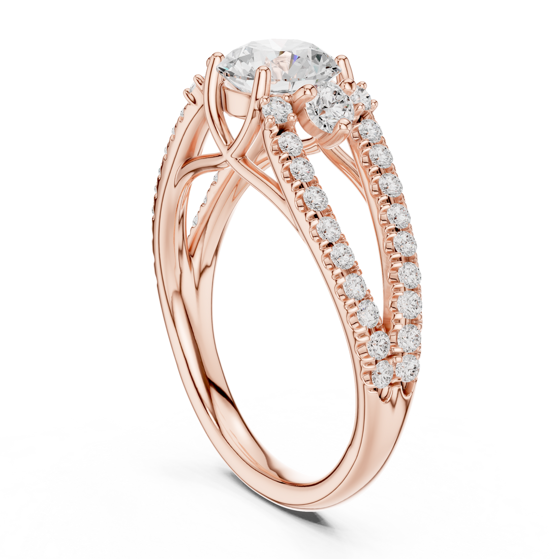 Traditional gold toe ring featuring engraved floral patterns.