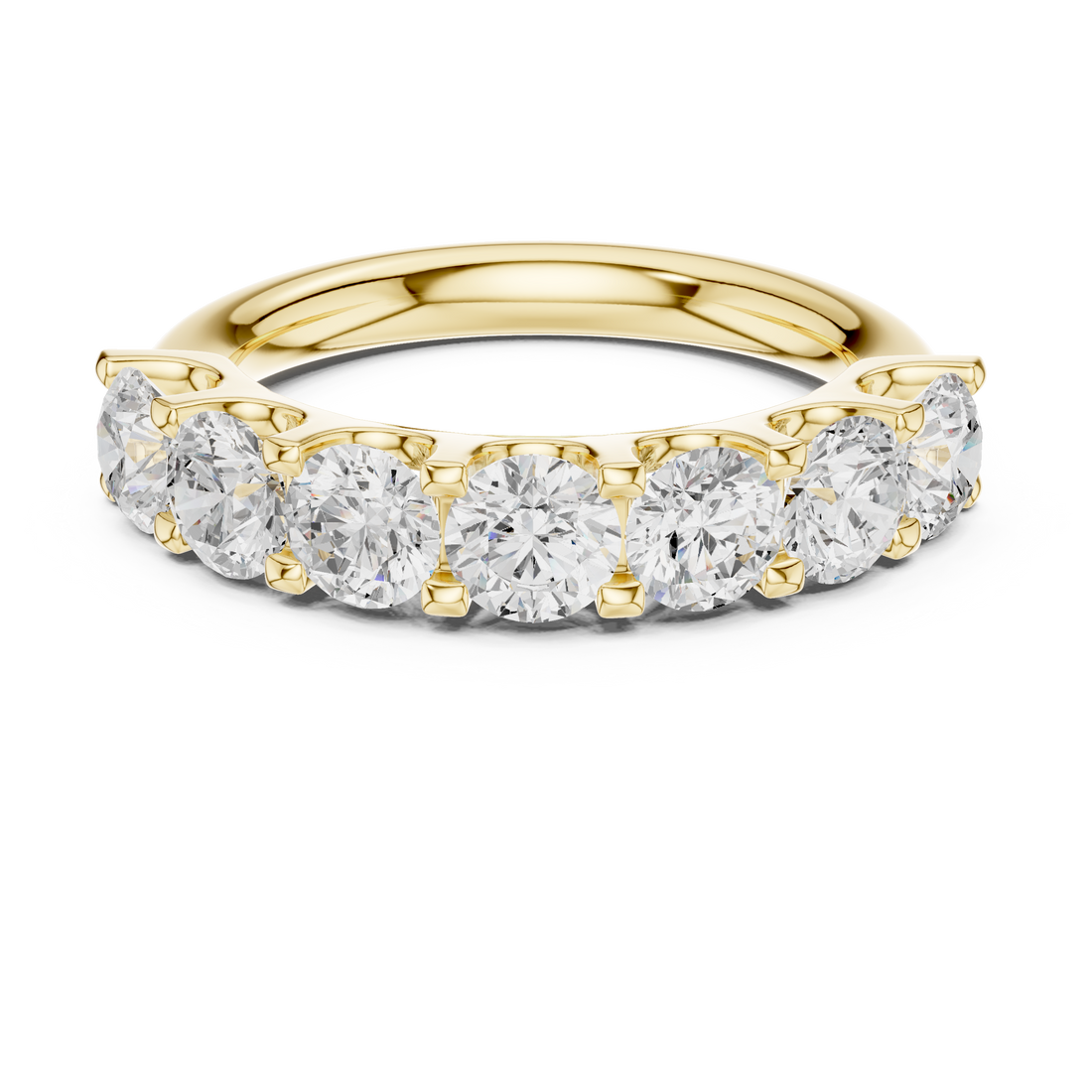 Elegant tennis bracelet featuring uniform diamond pattern.