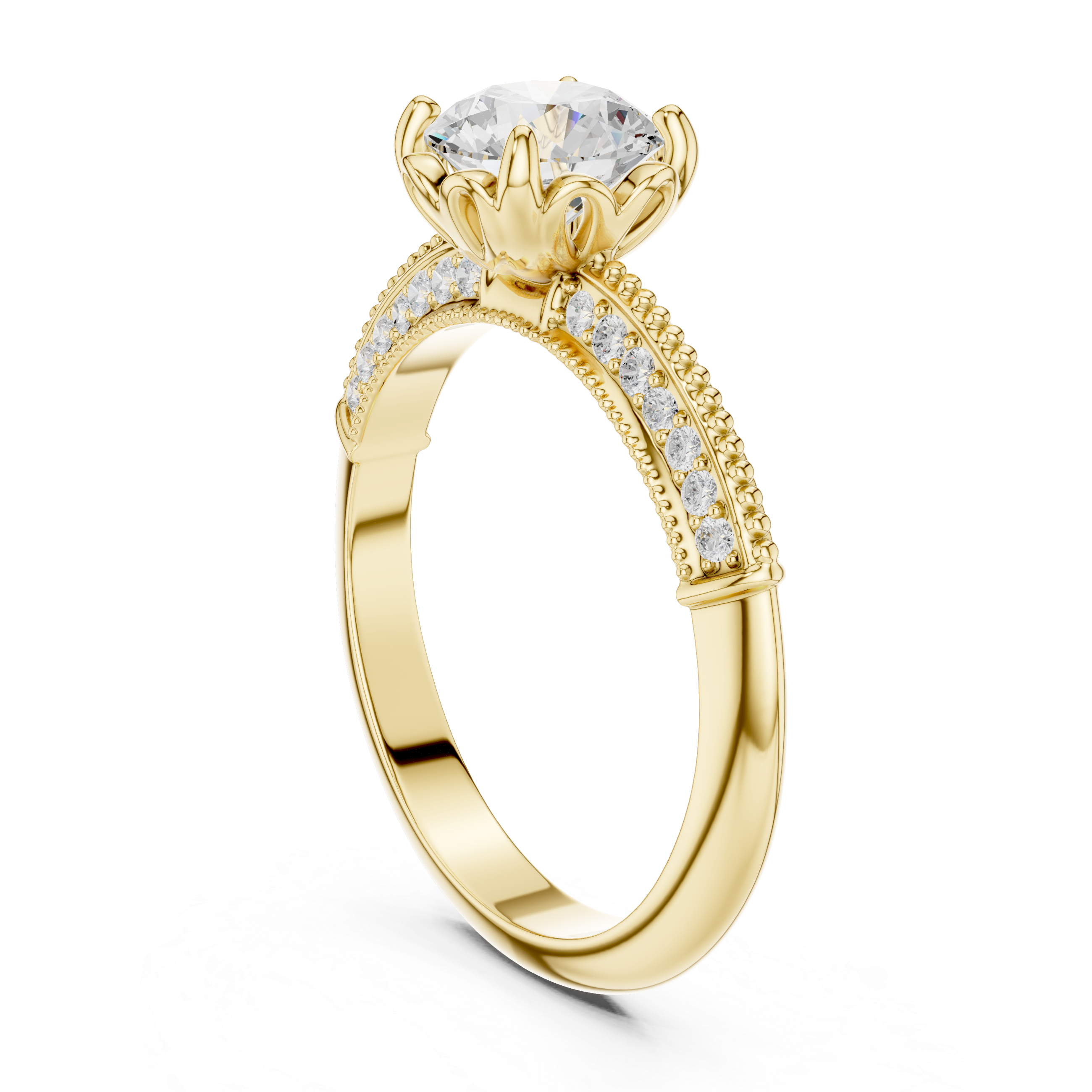 Classic wedding jewellery set featuring matching gold accessories.